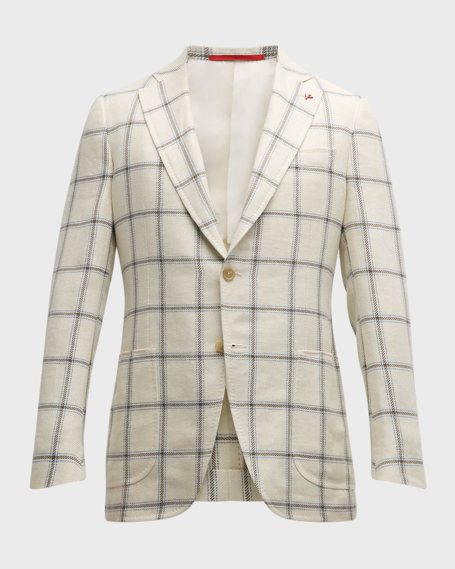 Mens Plaid Black Blazer - Window Pane Sport Coat main image 1