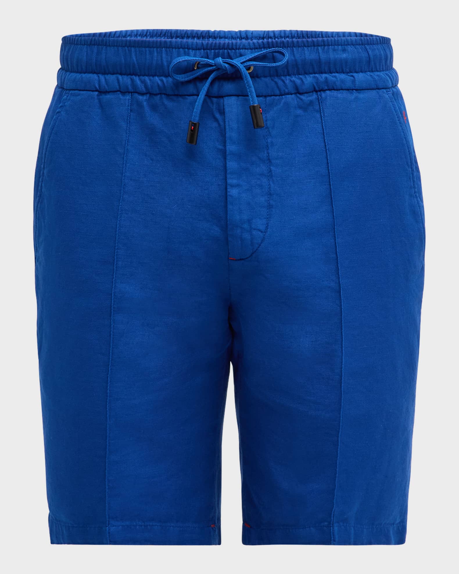 Isaia Men s Cotton Linen Drawstring Shorts Neiman Marcus