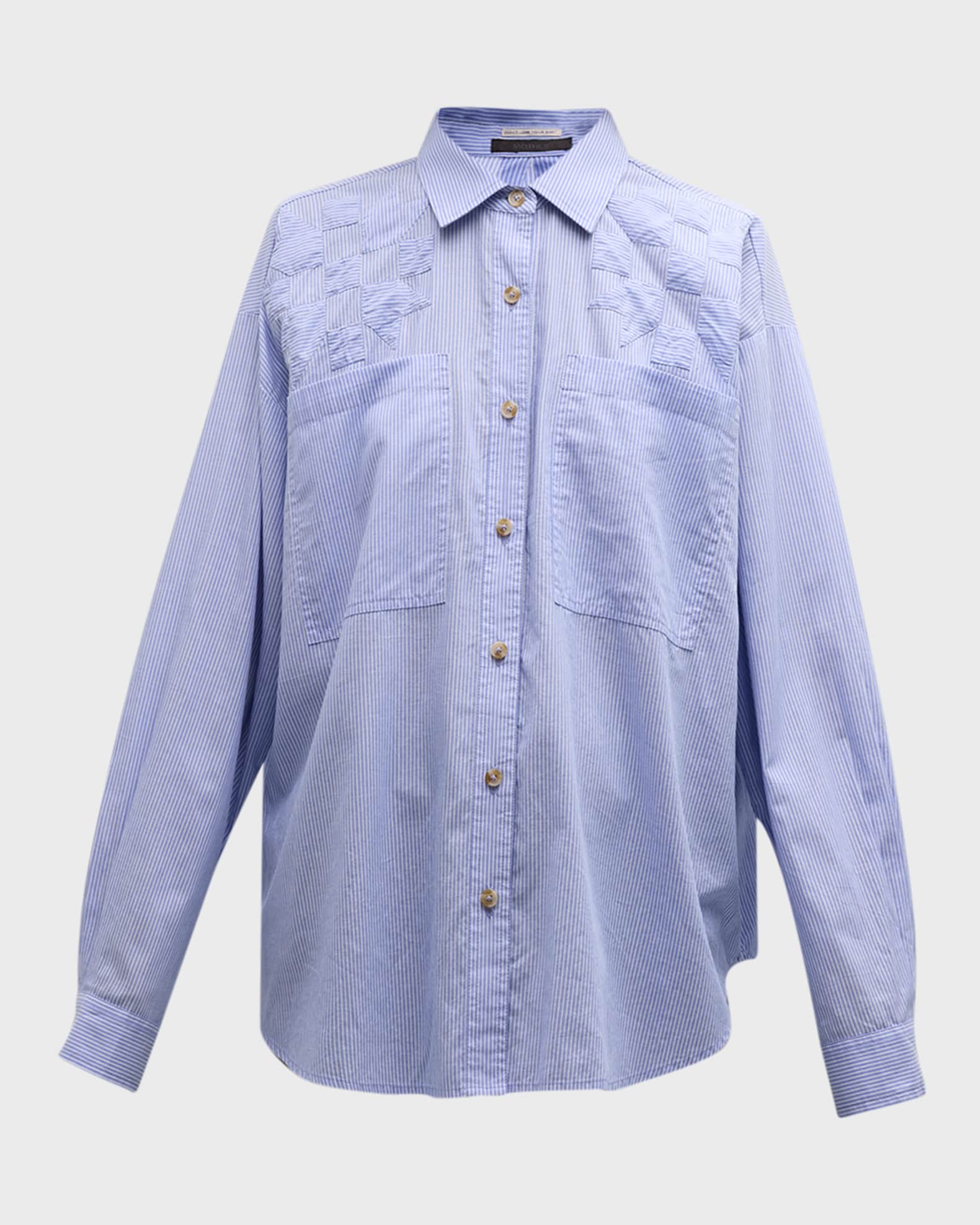 MOTHER The Roomie Pocket Button Down Shirt | Neiman Marcus