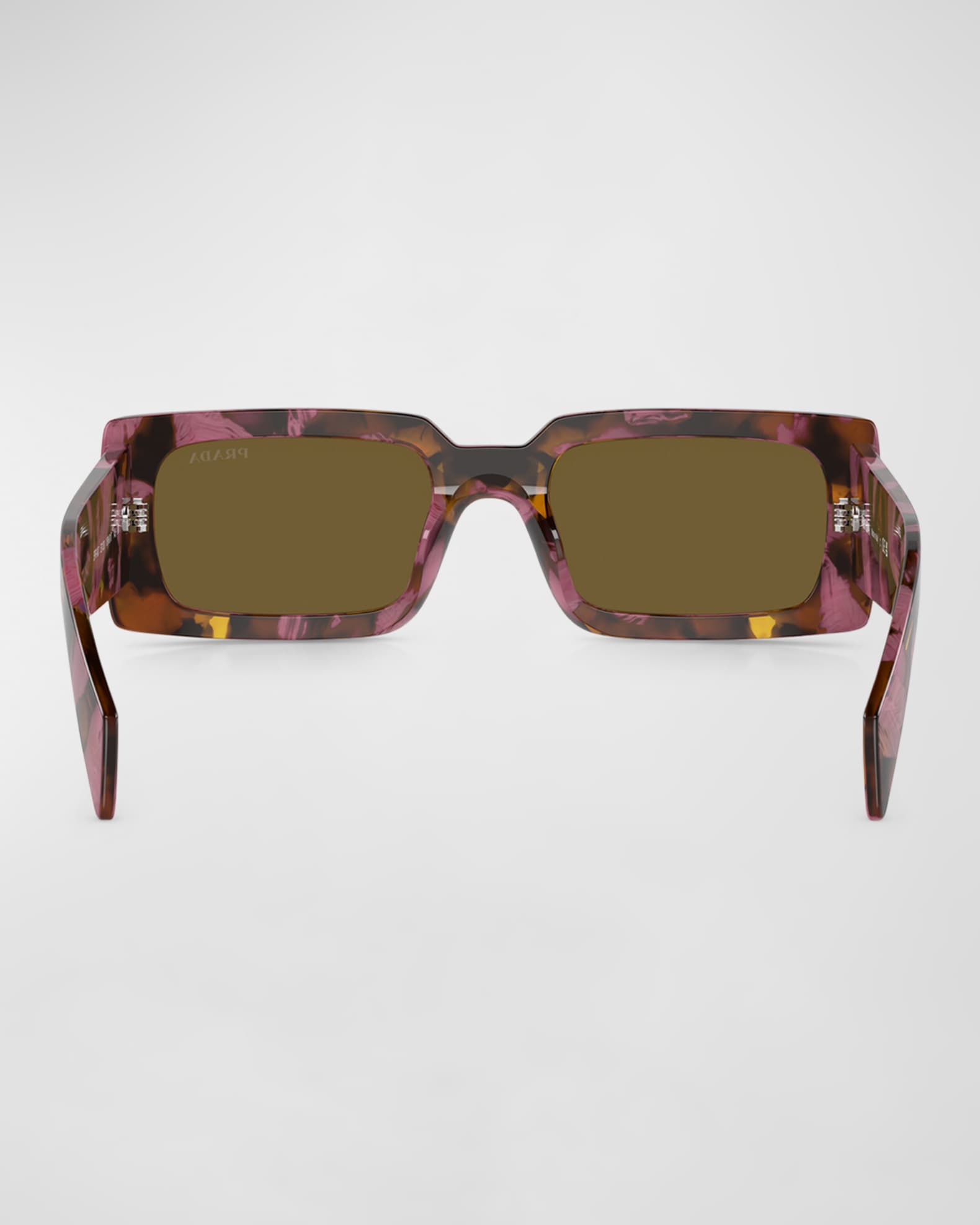 Prada Logo Acetate Rectangle Sunglasses | Neiman Marcus
