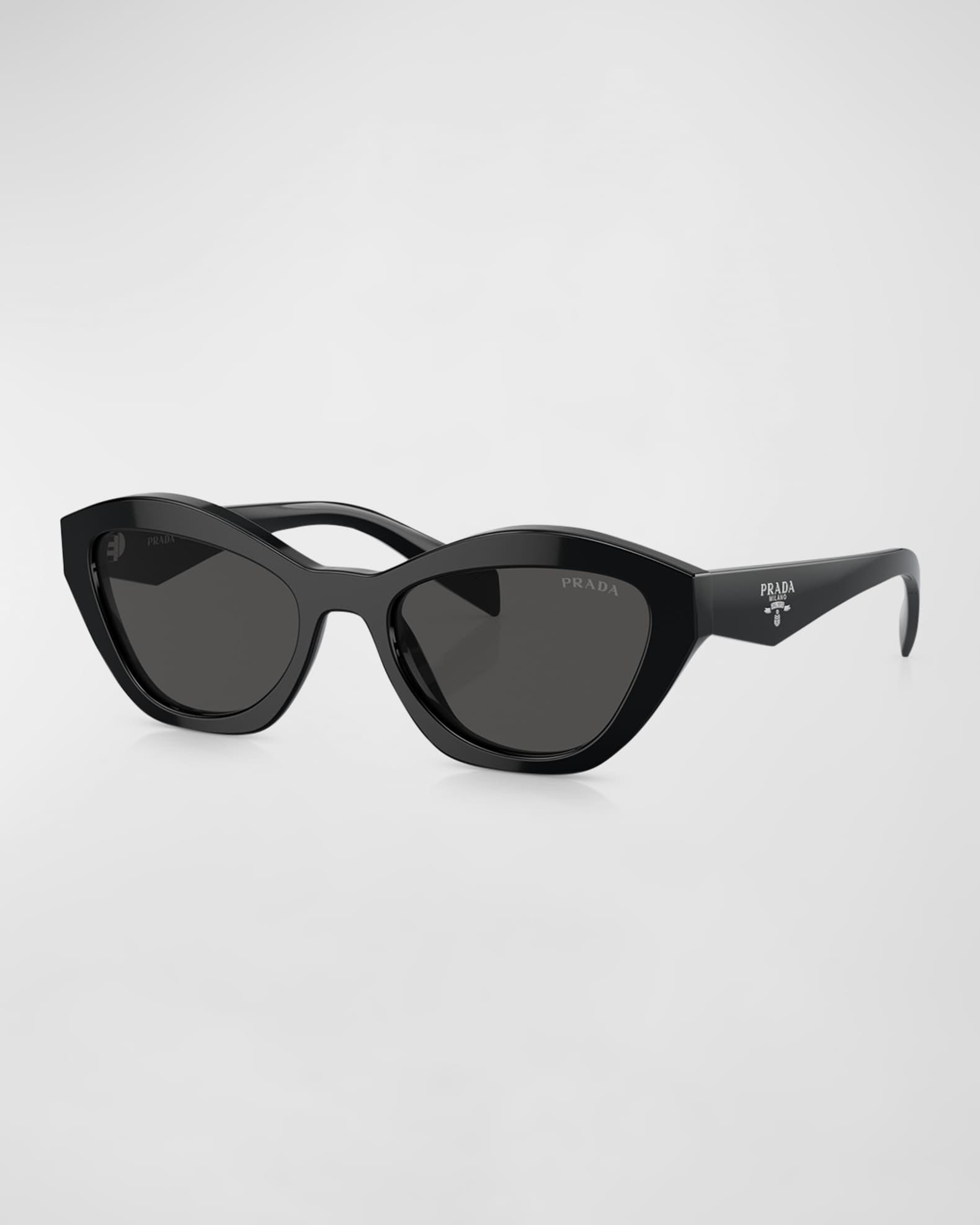 Triangle Logo Acetate Butterfly Sunglasses Neiman Marcus