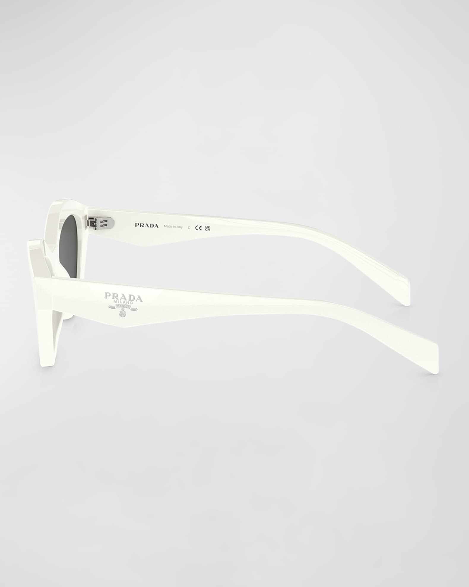 Triangle Logo Acetate Butterfly Sunglasses