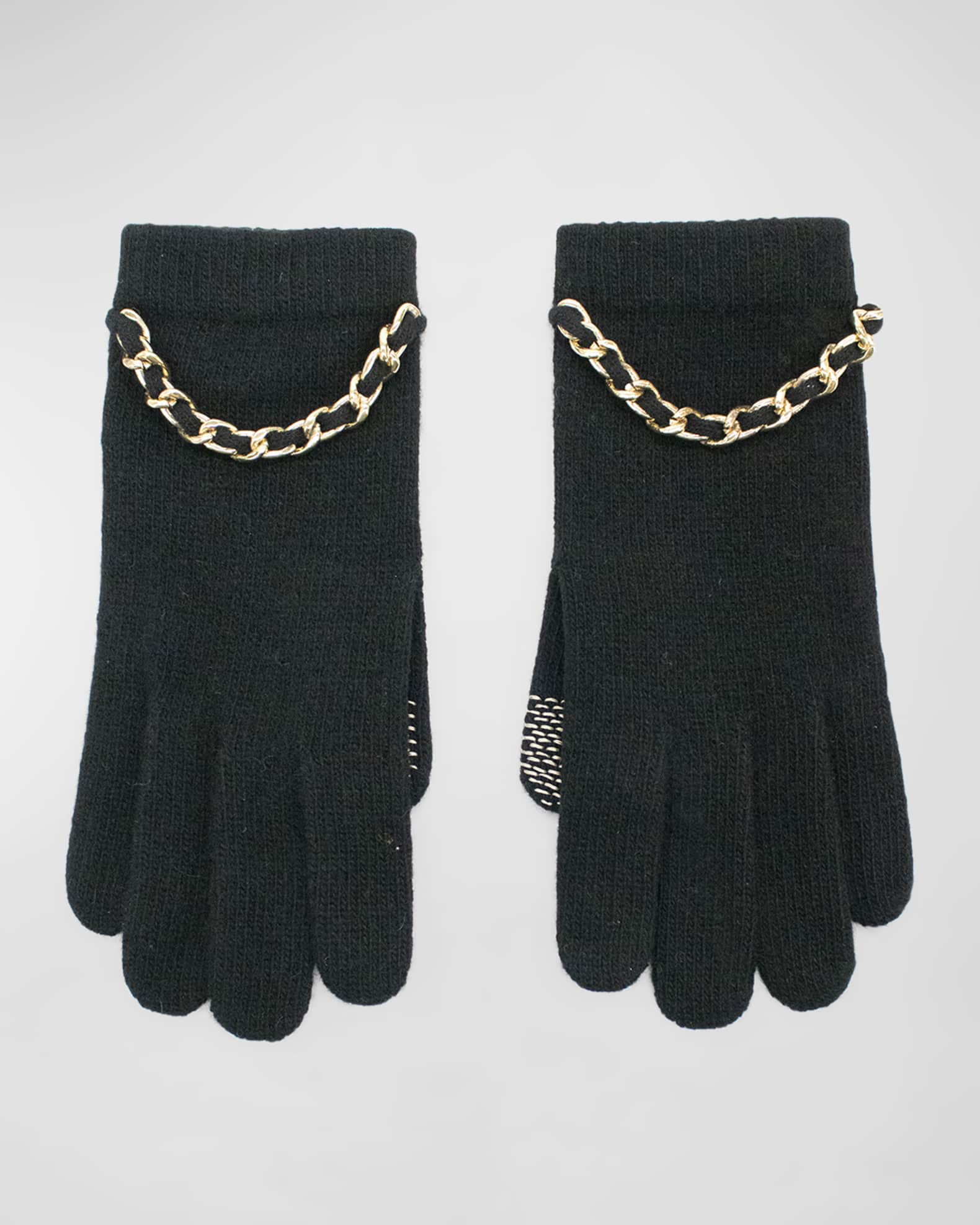 Chanel New Red Quilted Fingerless Gloves - Vintage Lux