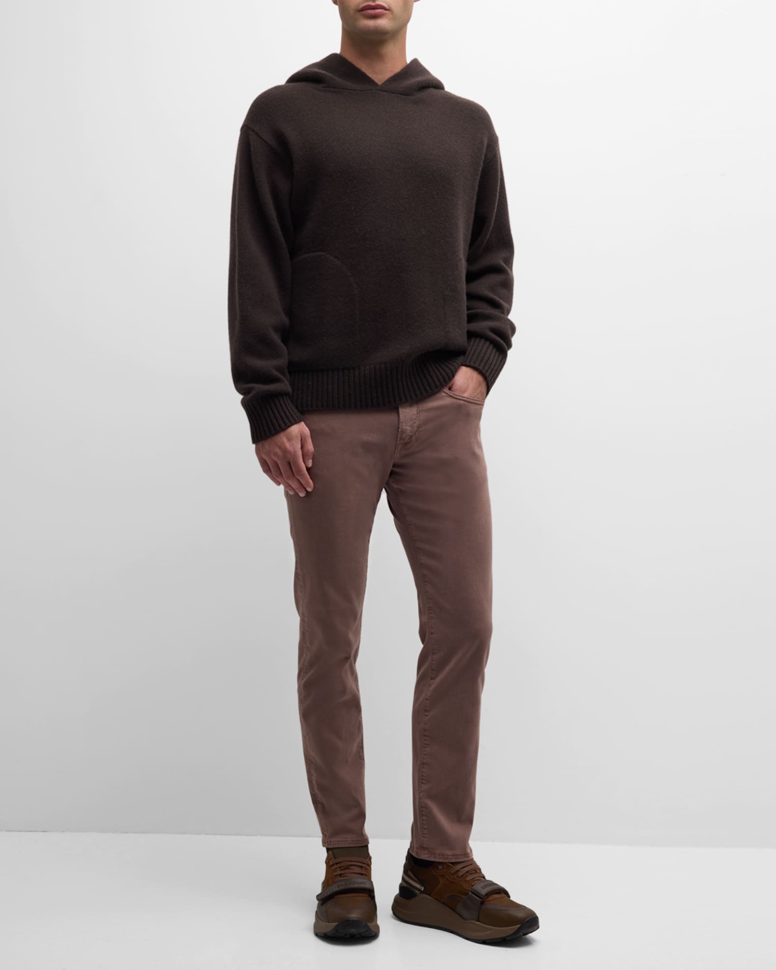 FRAME Men s Solid Cashmere Hoodie Neiman Marcus