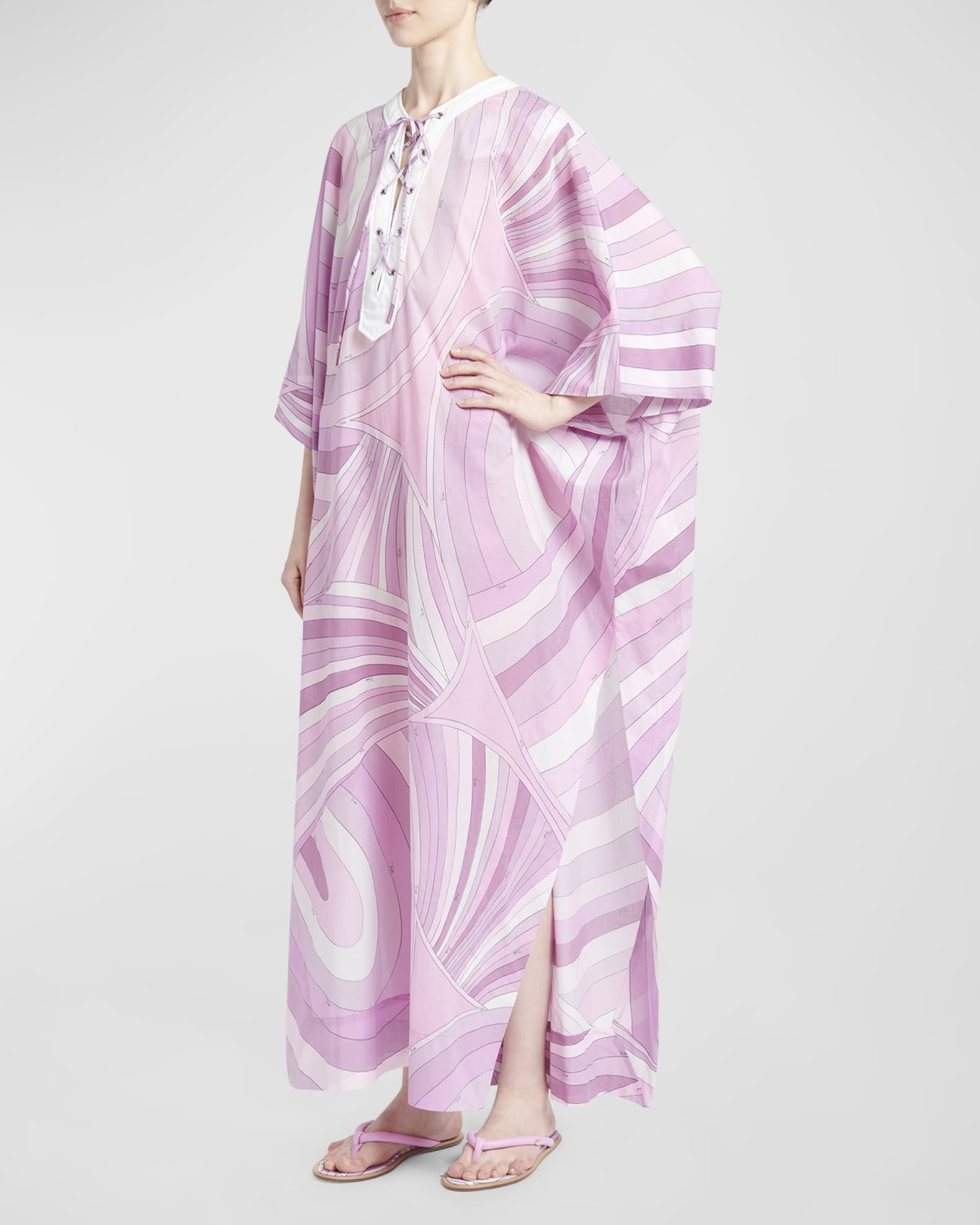 Emilio Pucci kaftan dress with graphic print