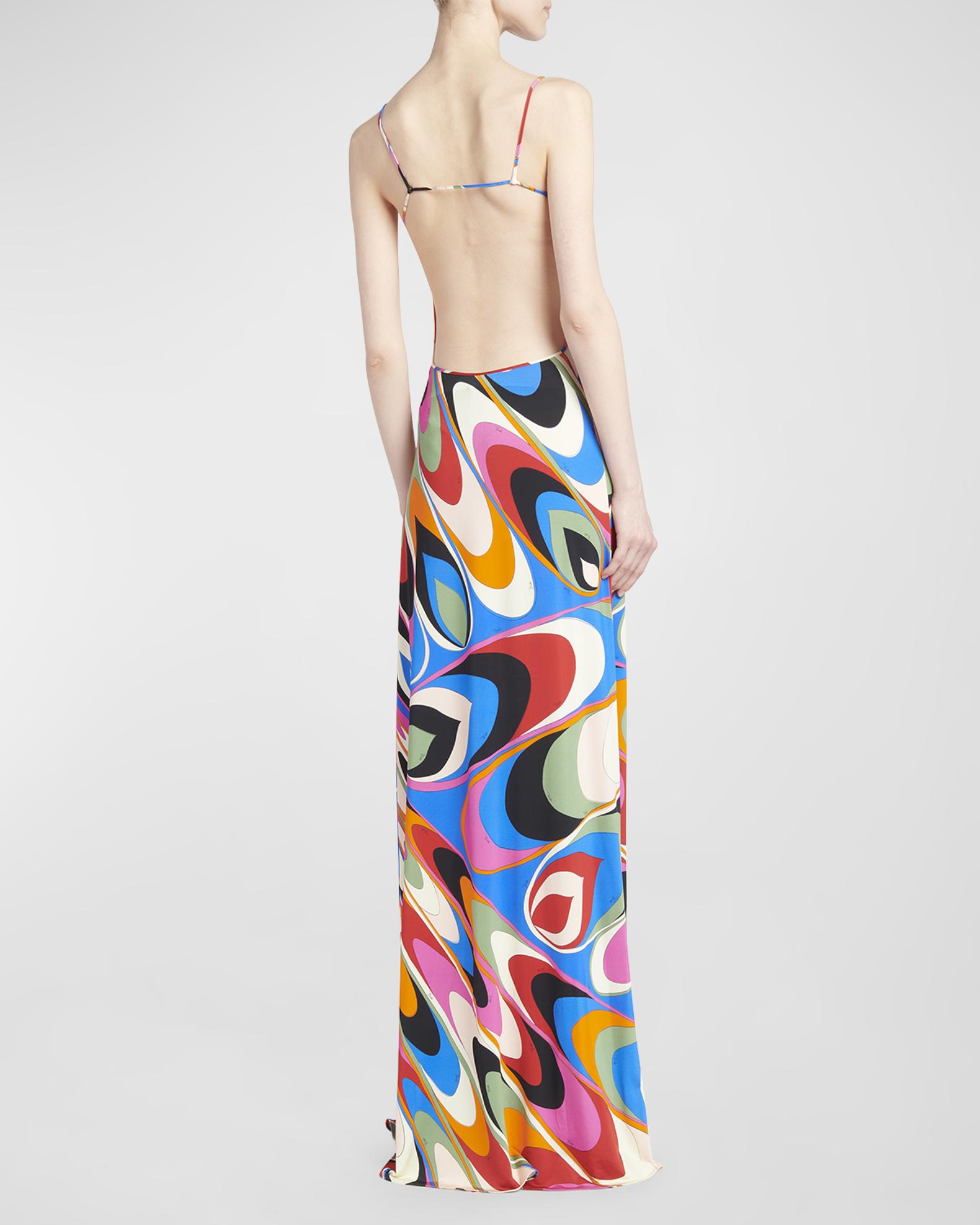 Robe Emilio Pucci Col Ras Du Cou - Taille 42 Multicouleur - Occasion Très Bon état