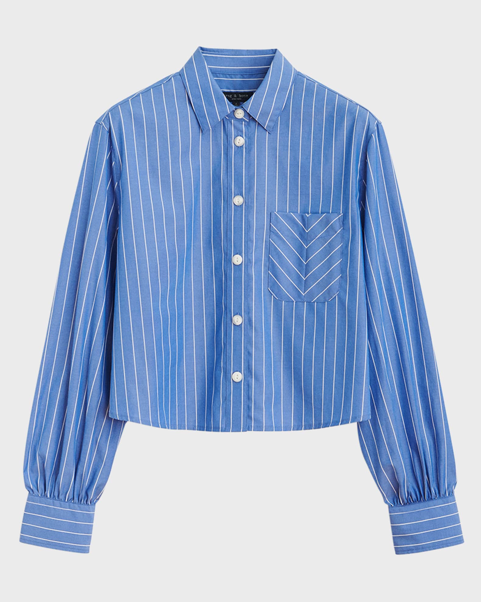Stripe Cropped Long Sleeve