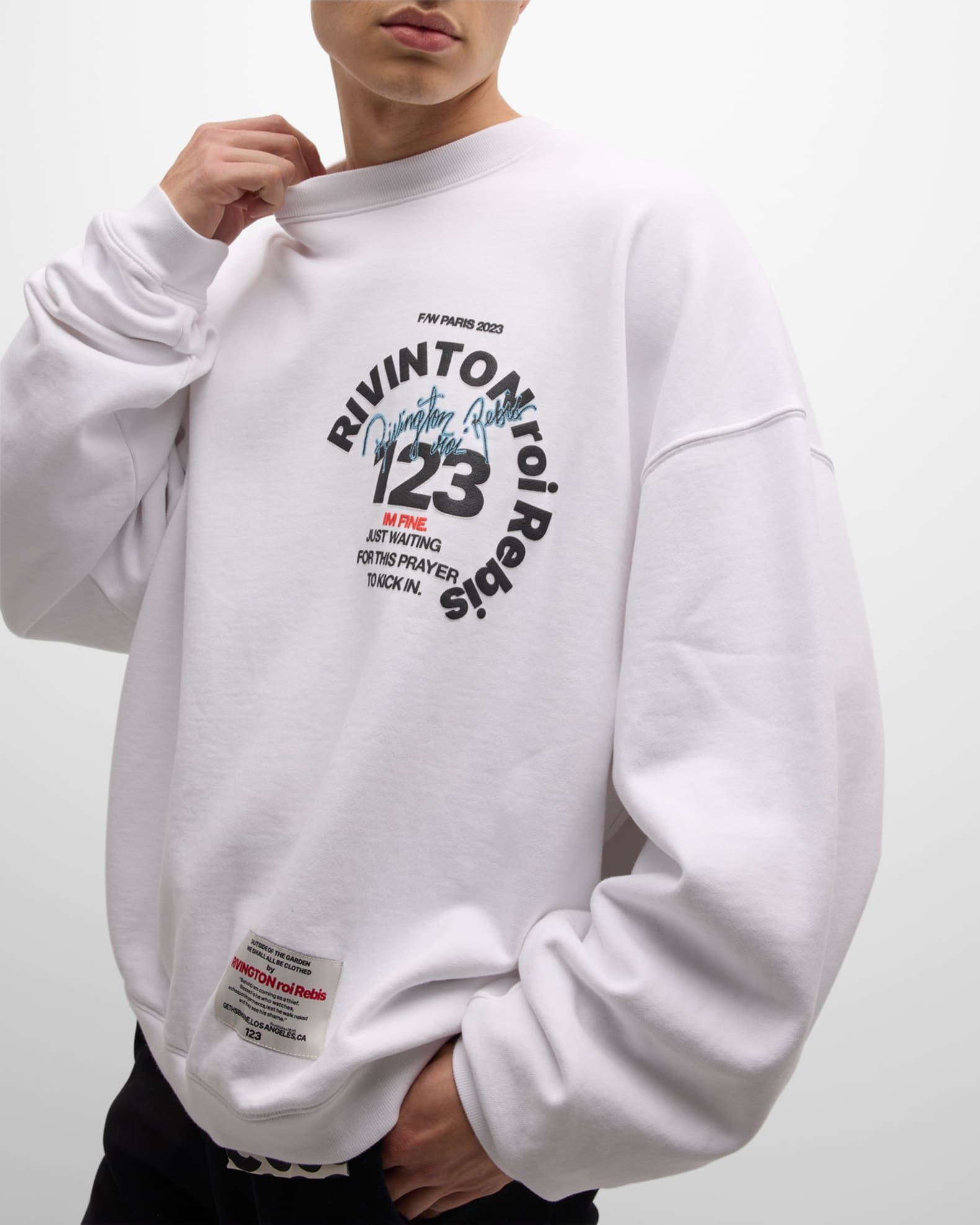 RIVINGTON roi Rebis Men s Relaxed Logo Sweatshirt Neiman Marcus