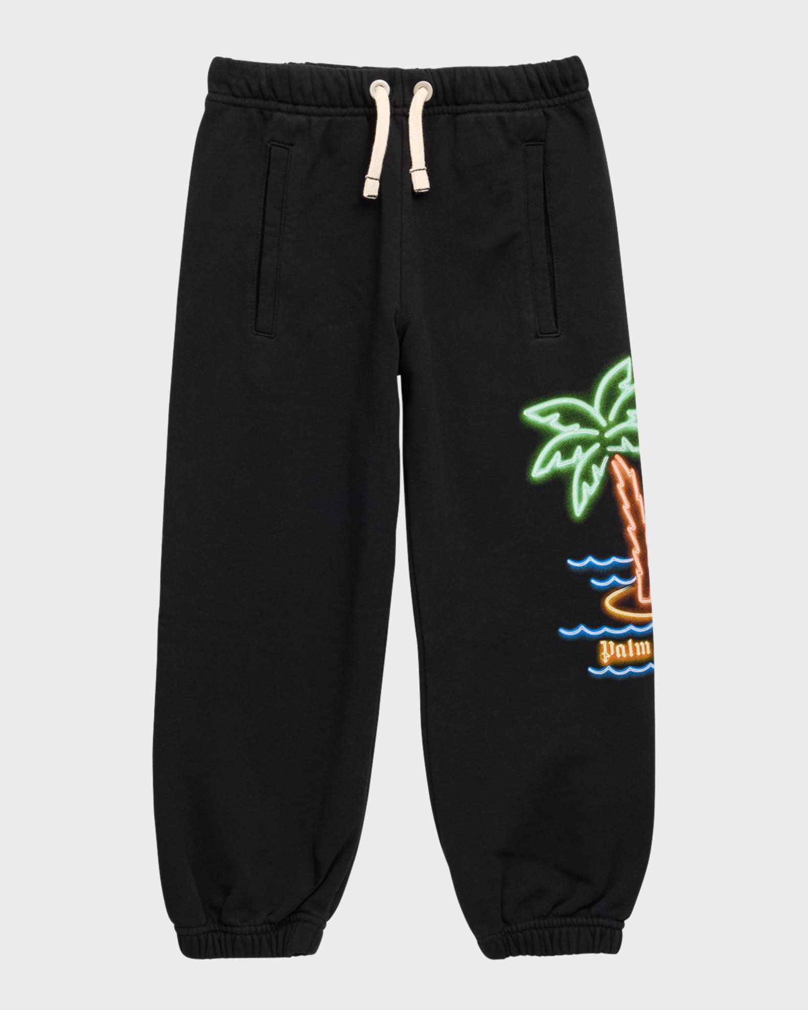 Palm Angels Boy's Neon Palms Sweatpants, Size 4-12