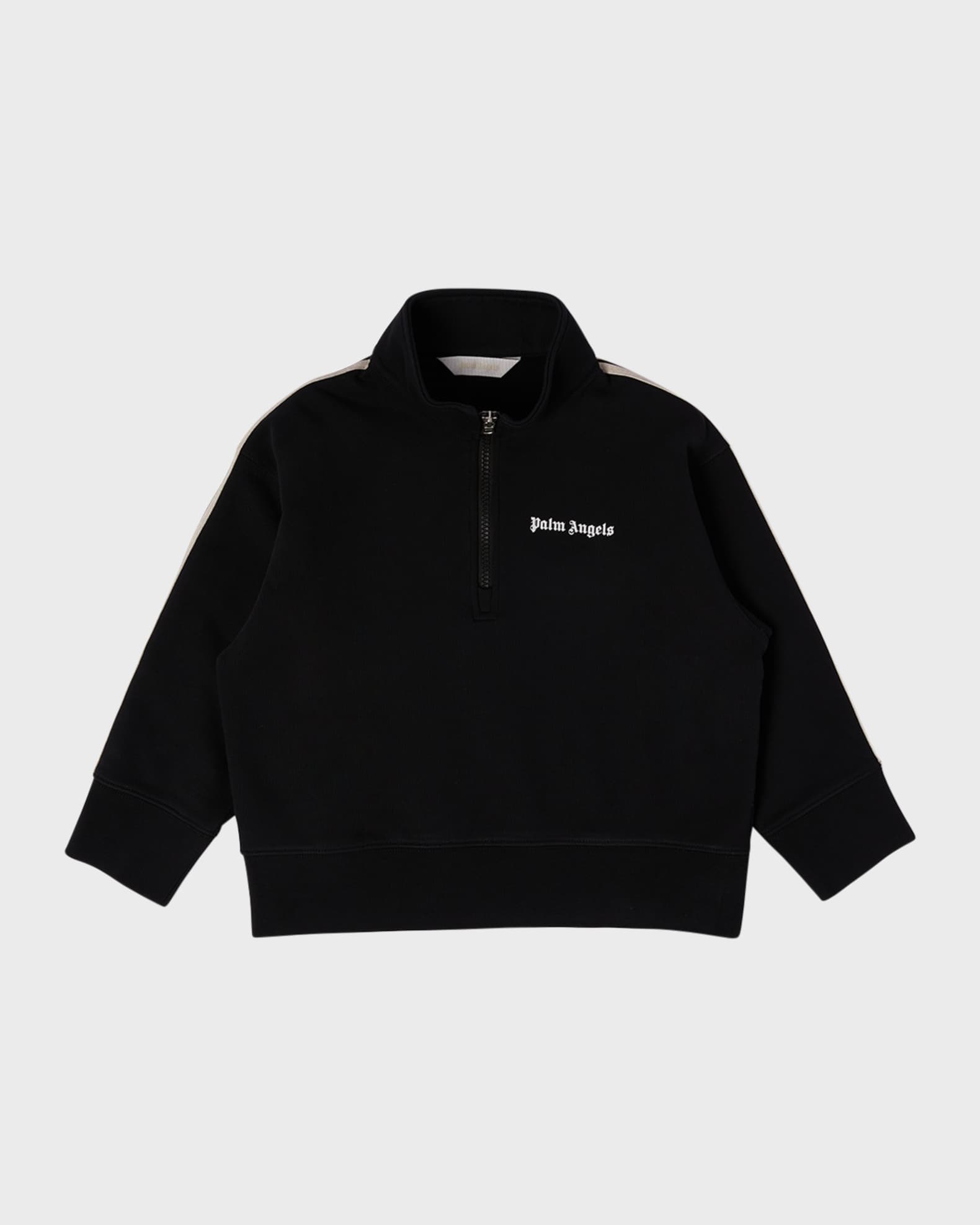 Palm Angels Boy s Half Zip Track Sweatshirt Size 14 Neiman Marcus