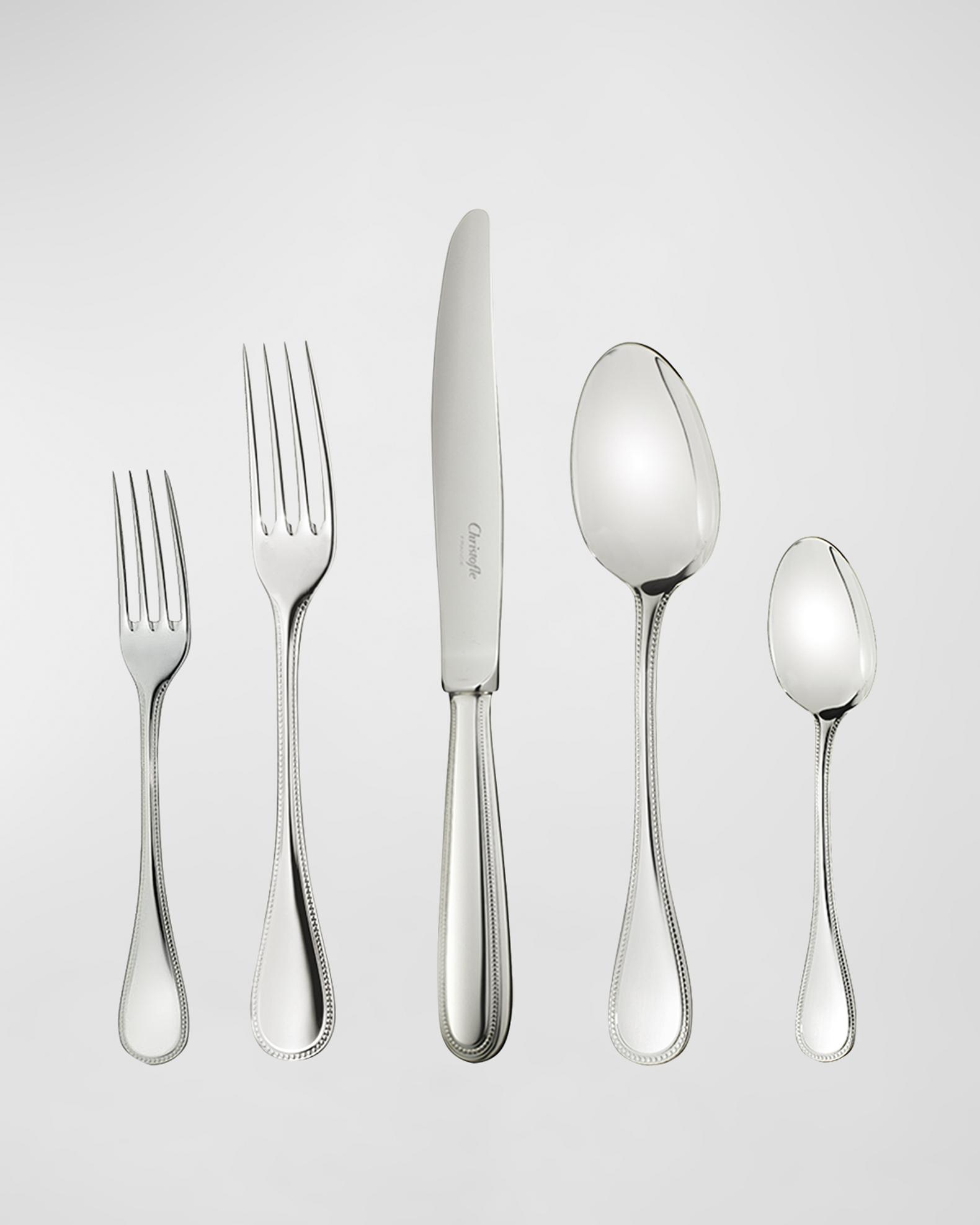 Christofle Perle Stainless Steel Flatware Place Setting | Neiman Marcus
