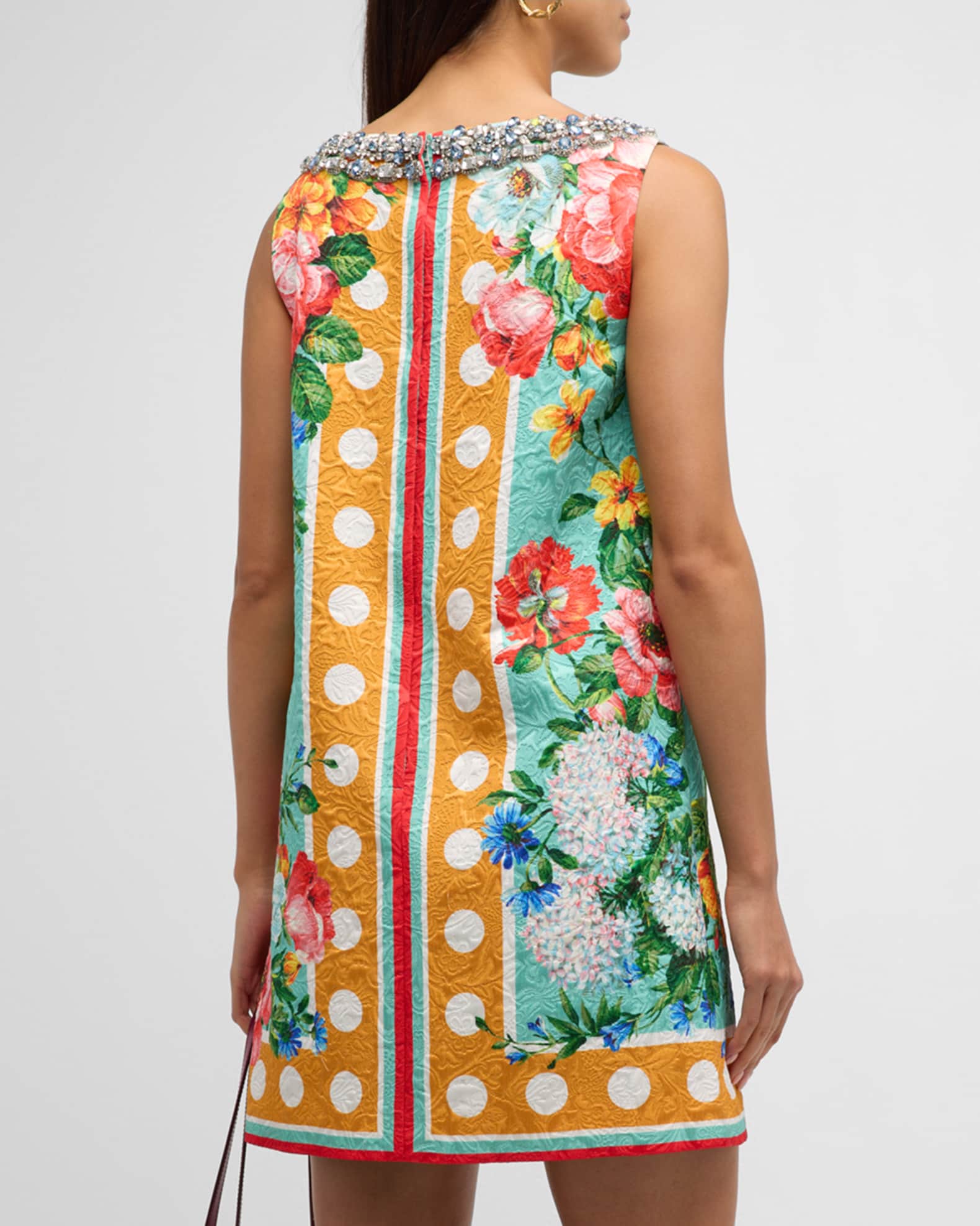 Dolce & Gabbana Multicolor Crystal Embellished Mini Dress main image 1