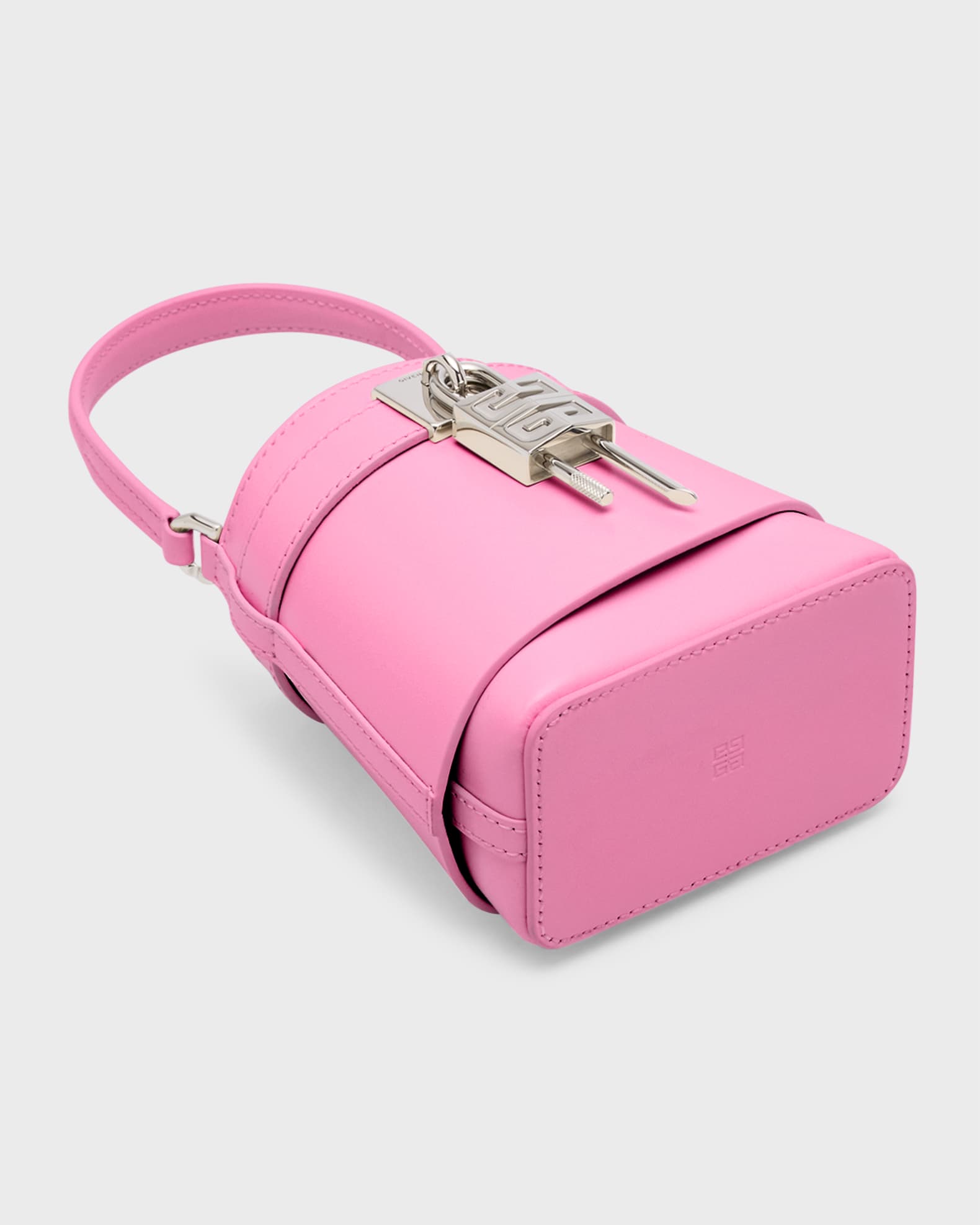 Givenchy Shark Lock Micro Bucket Bag in Box Leather | Neiman Givenchy Shark Lock Micro Bucket Bag in Box Leather | Neiman