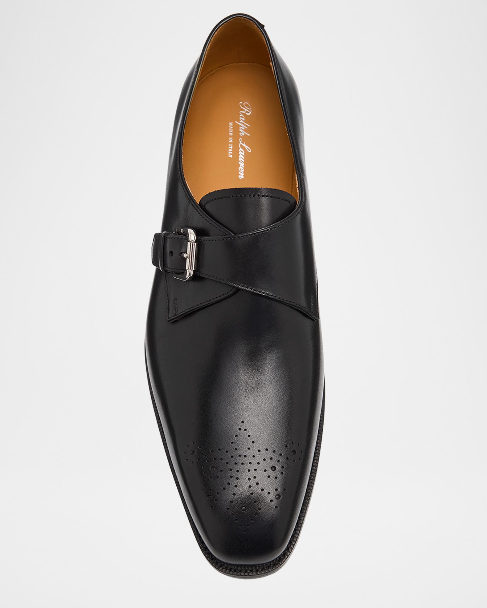 Ralph Lauren Purple Label Darnell Monkstrap Leather Shoes - Brand New Ralph Lauren Purple Label Darnell Burnished Monk-Strap Shoes  main image 2