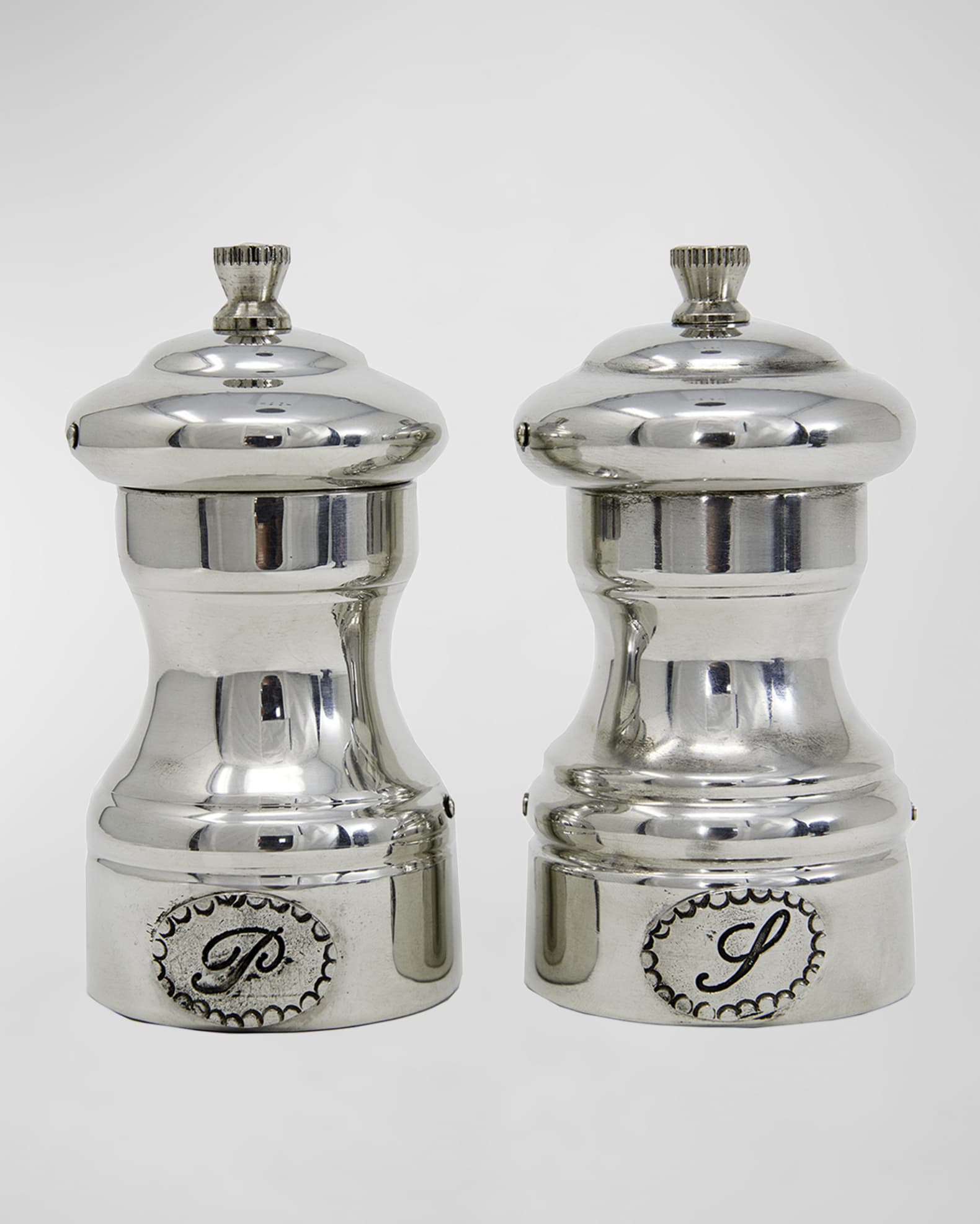 Tavola Petite Pewter Salt & Pepper Grinder Set 0