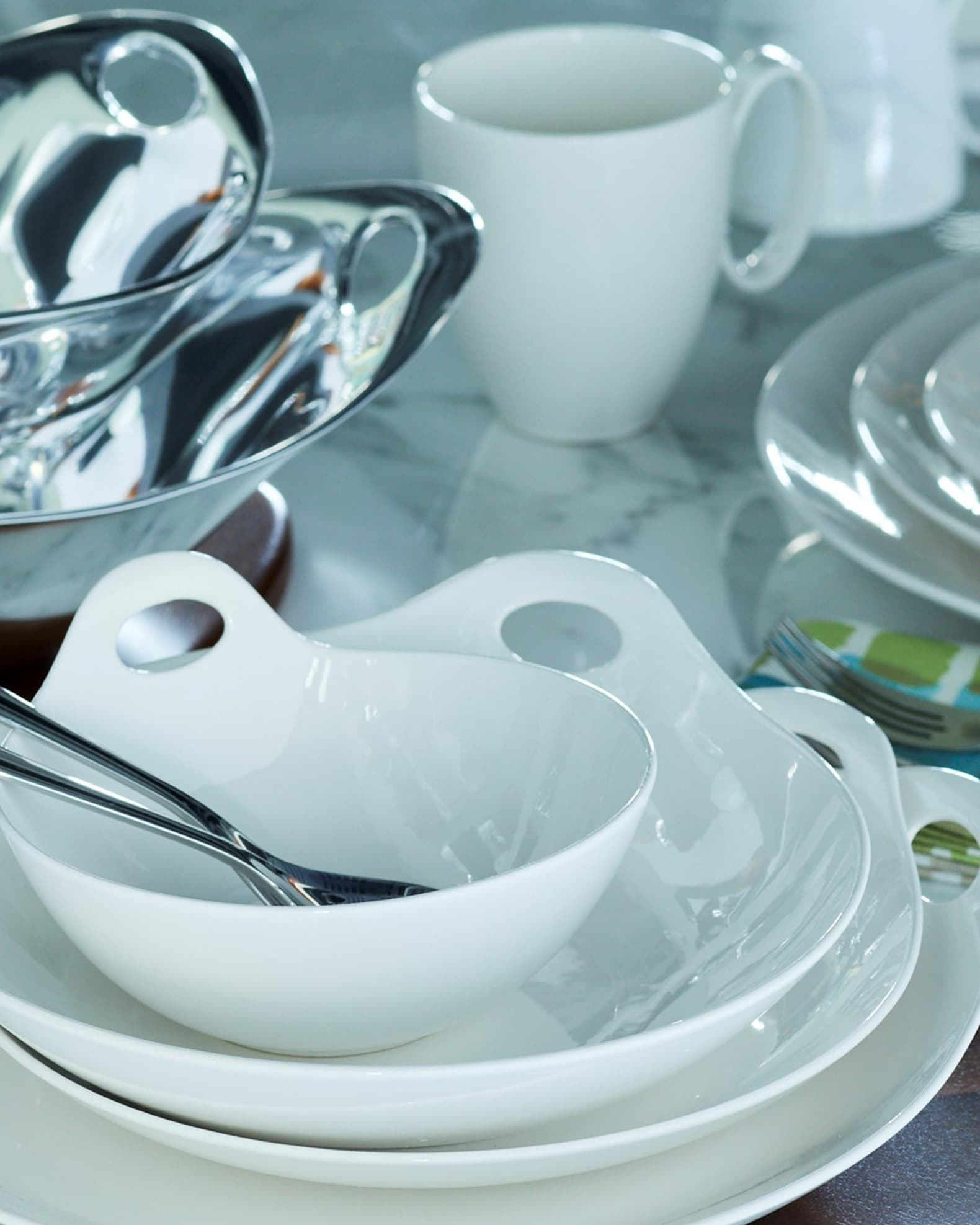Nambe Portables 20 Piece Dinnerware Set Service for 4 Neiman Marcus