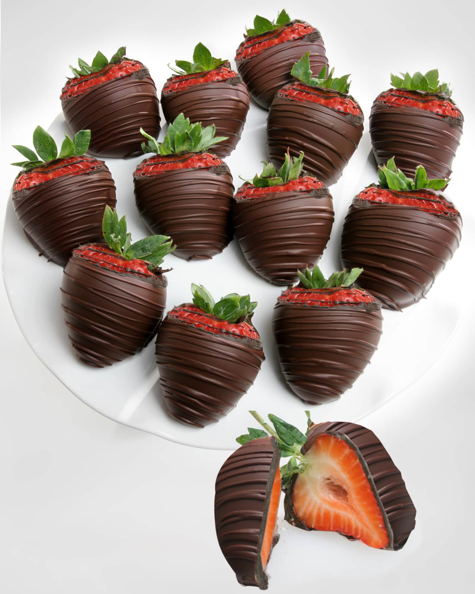 Belgian Dark Chocolate Covered Strawberries  0