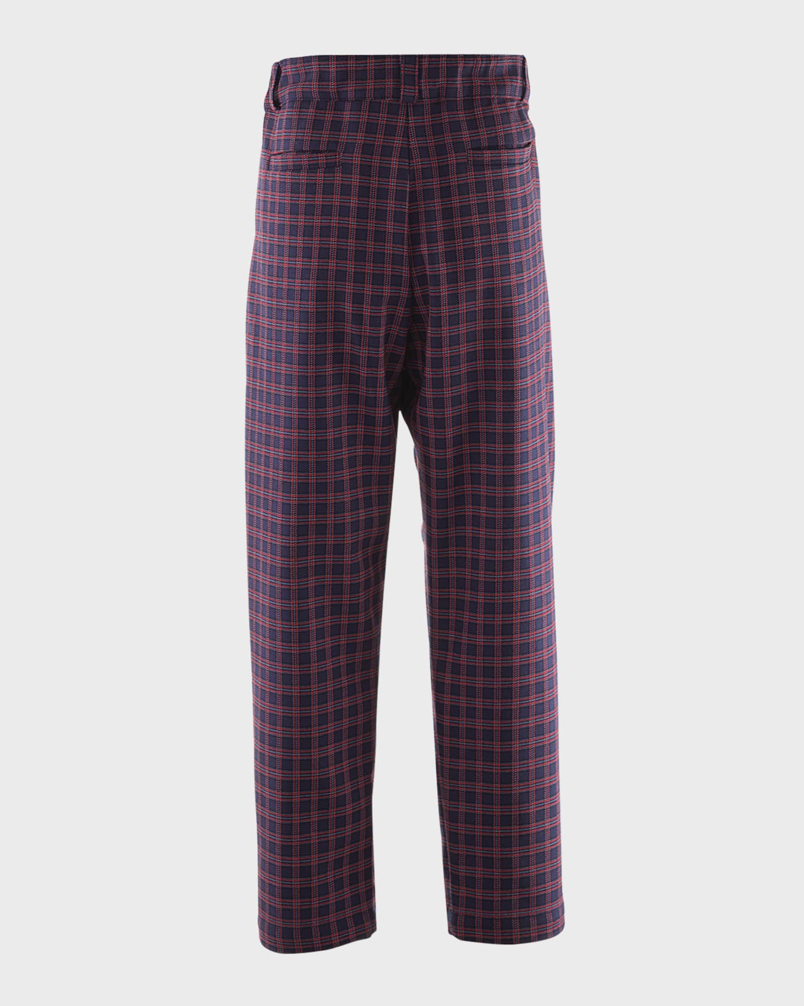 Boy's Mini Check-Print Trousers, Size 2-10 1