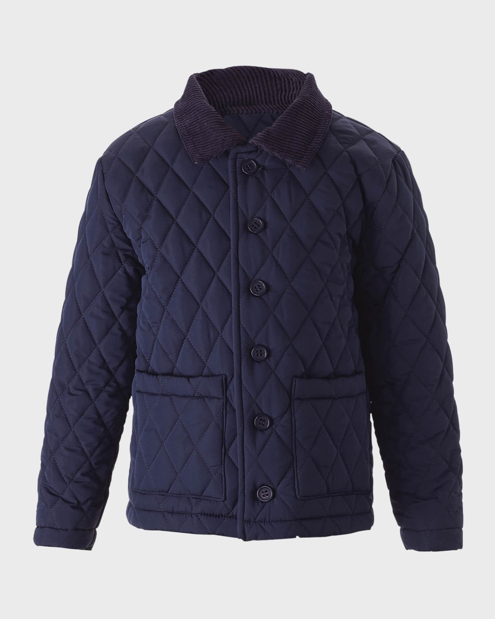 Boys quilted jacket best sale