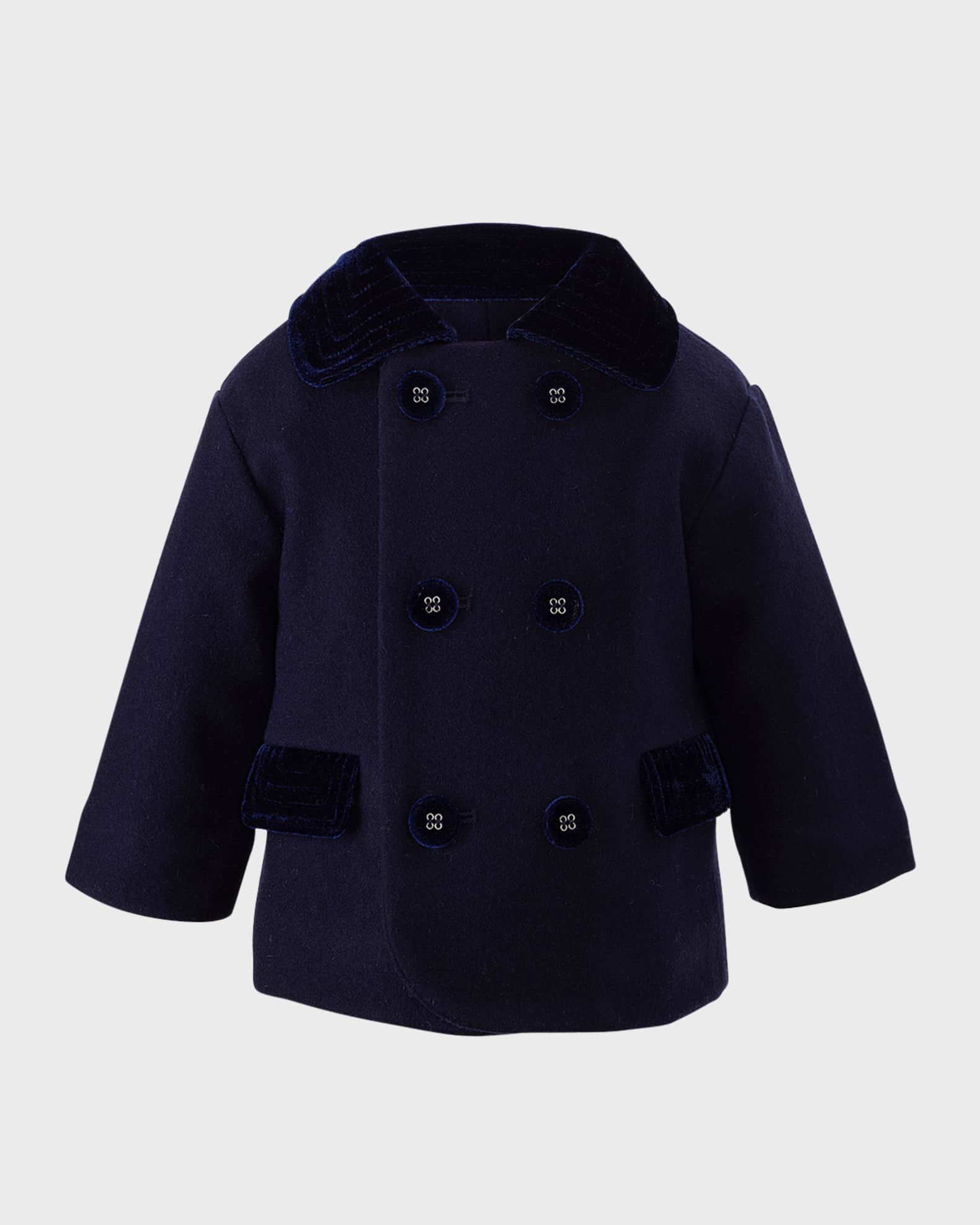 Boy's Double Breasted Coat, Size 6M-24M 0