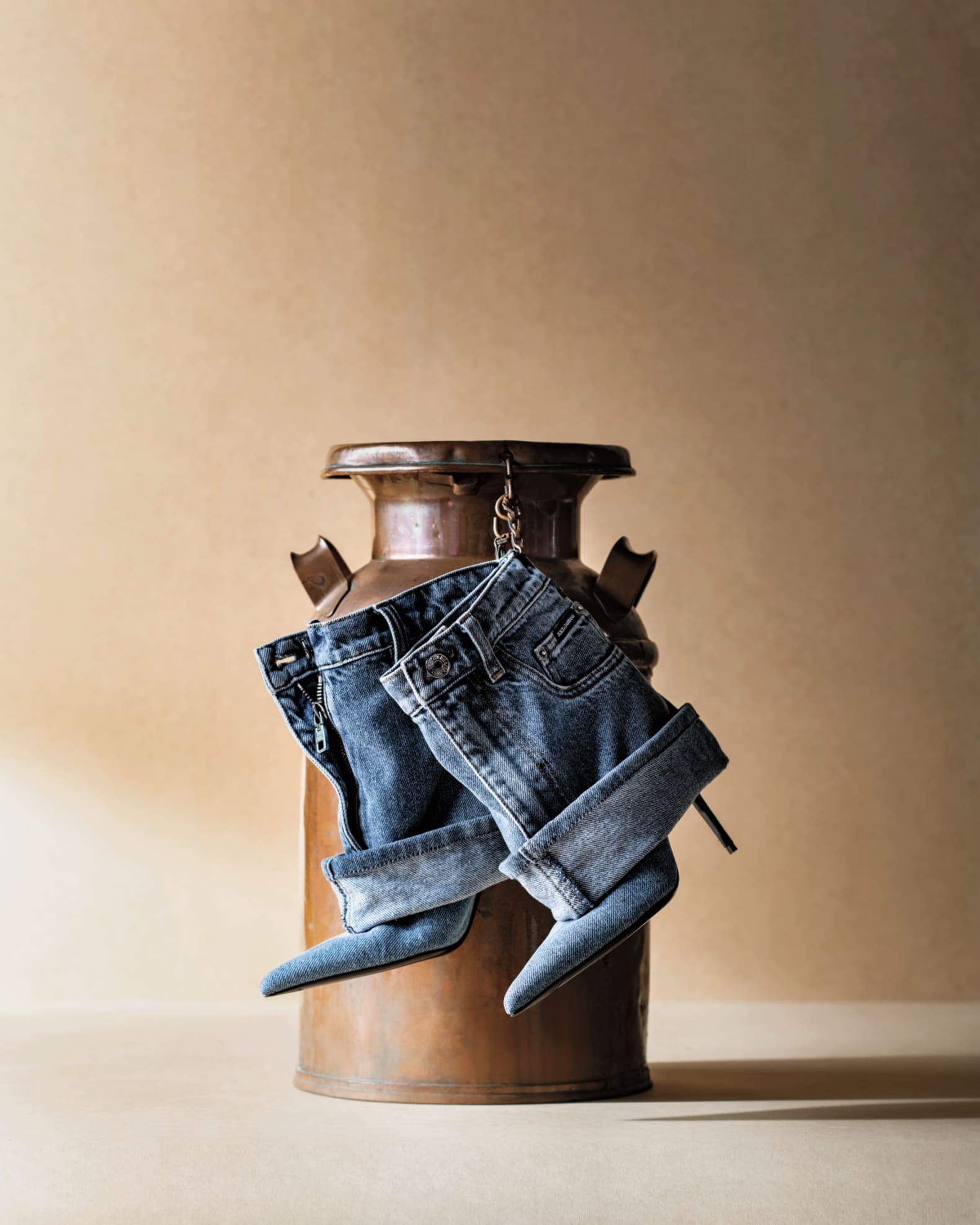 dolce & gabbana denim shoes