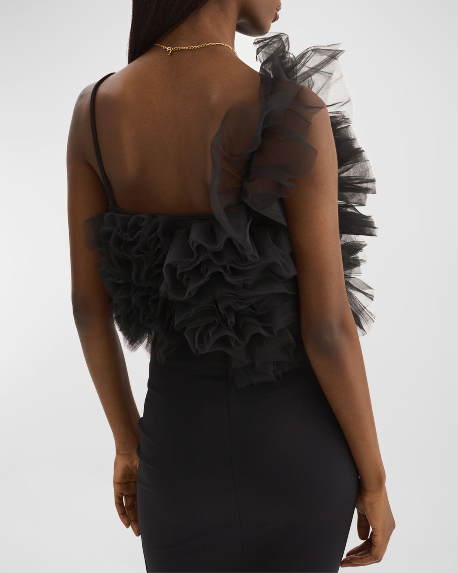 LaMarque Feleta Sleeveless Embellished Tulle Top | Neiman Marcus