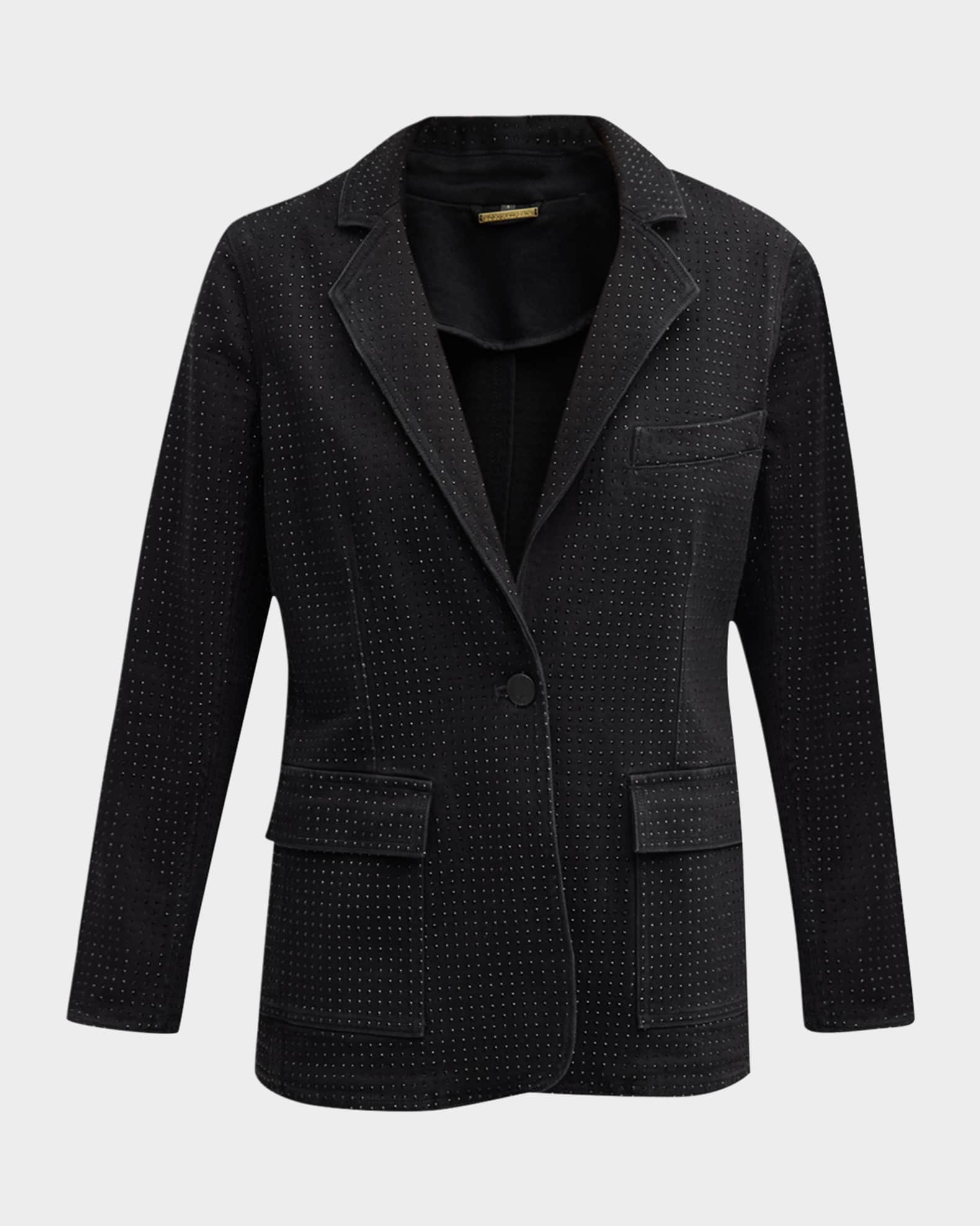 Kobi Halperin Kiera Embellished Denim Blazer Jacket