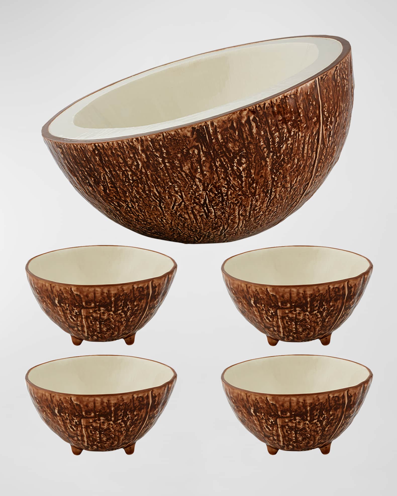Coconut 5-Piece Salad Serving Set 0