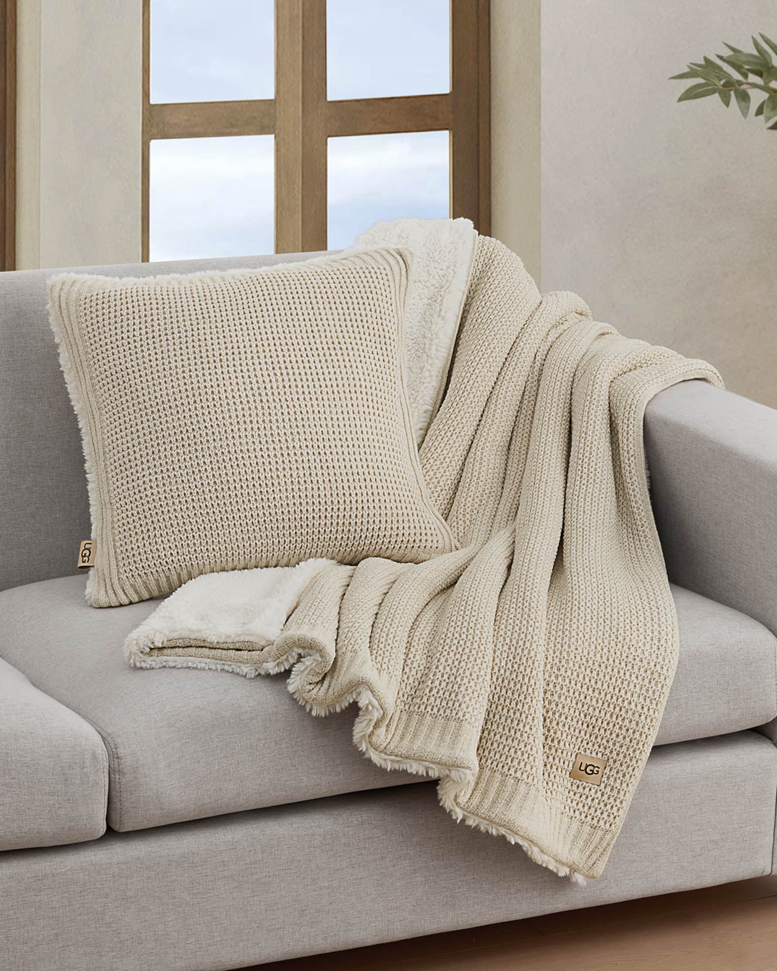 Ugg chunky knit throw blanket new arrivals