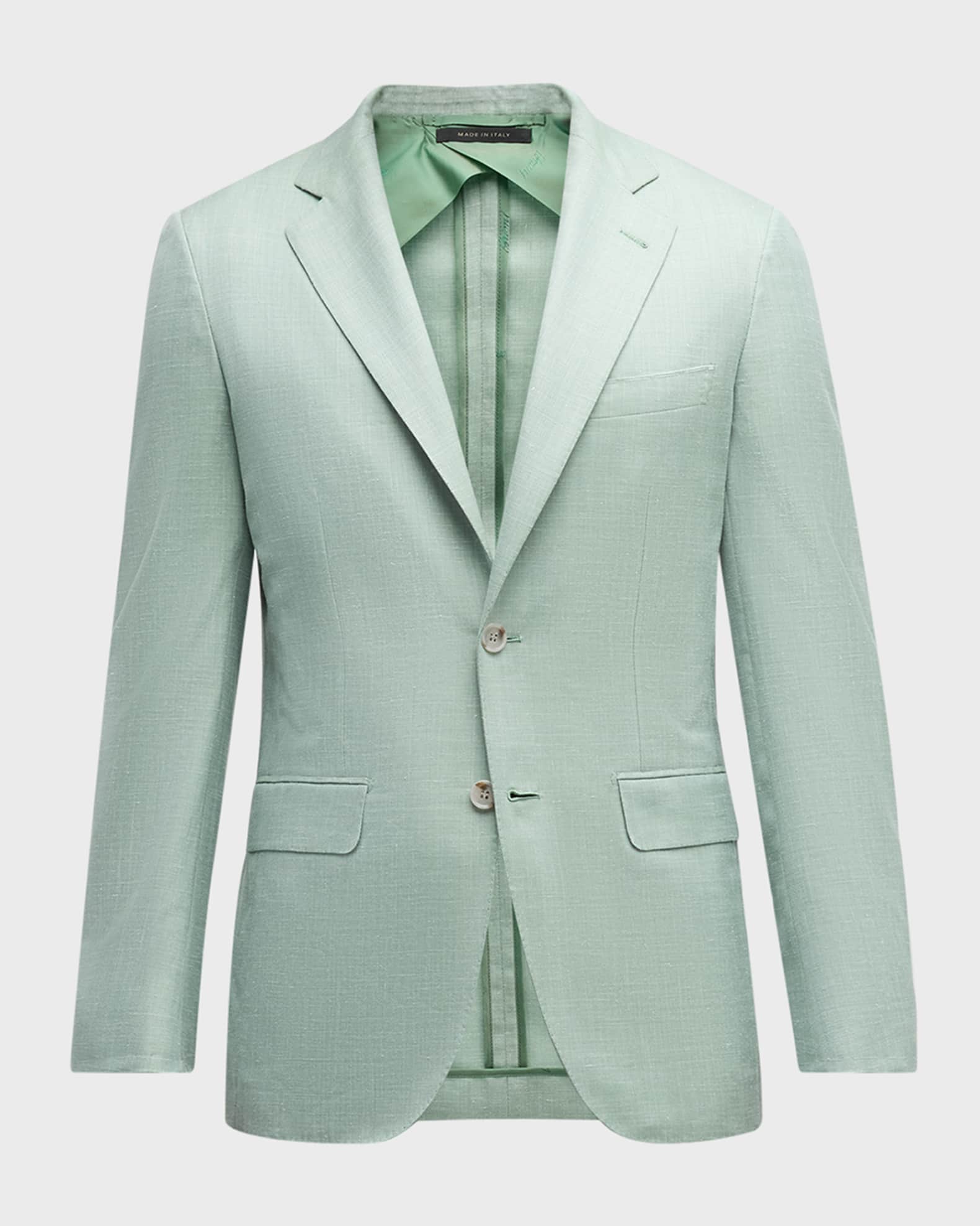 Men's Herringbone Two-Button Sport Coat 0