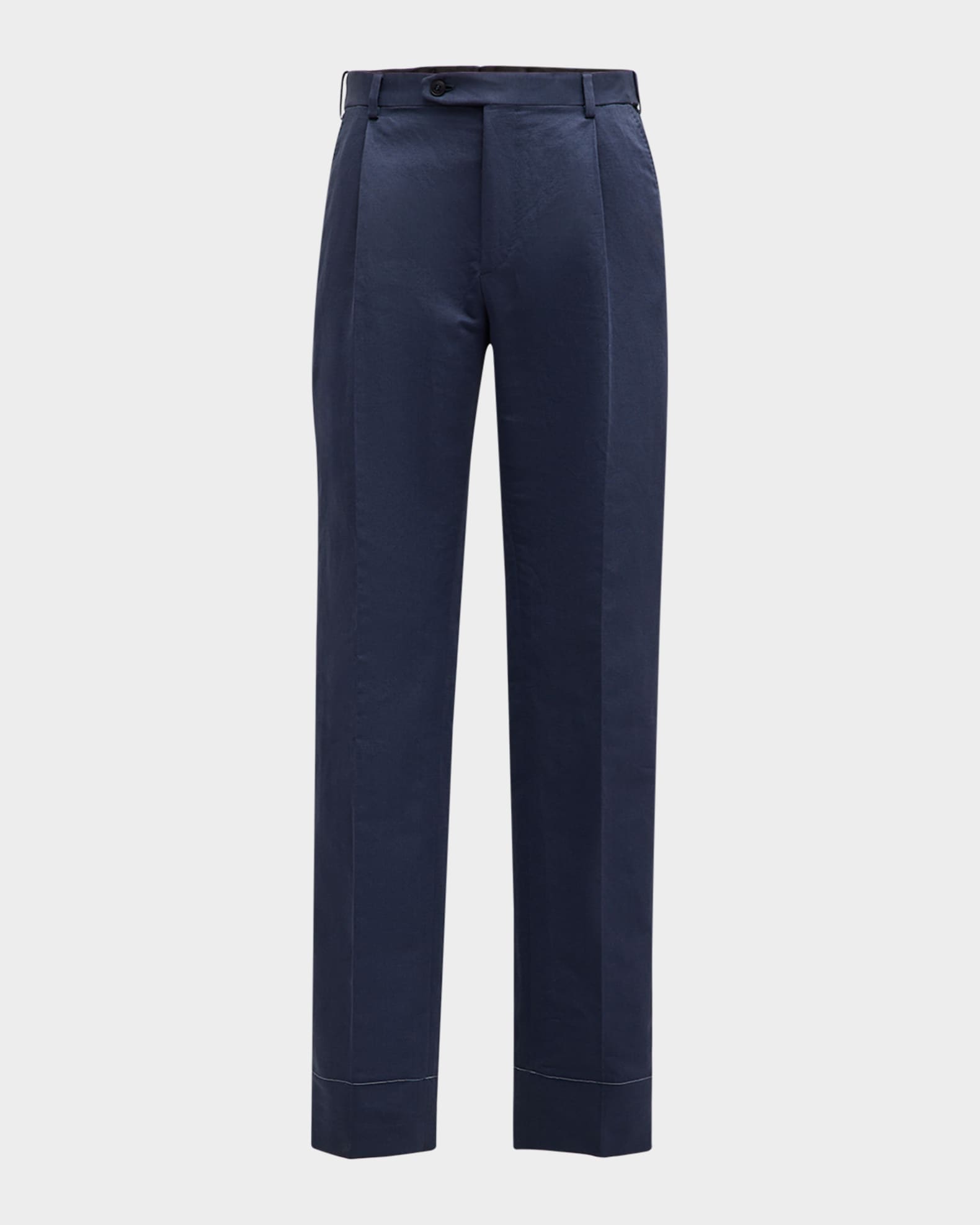 Men's Journey Slim Linen Trousers 0