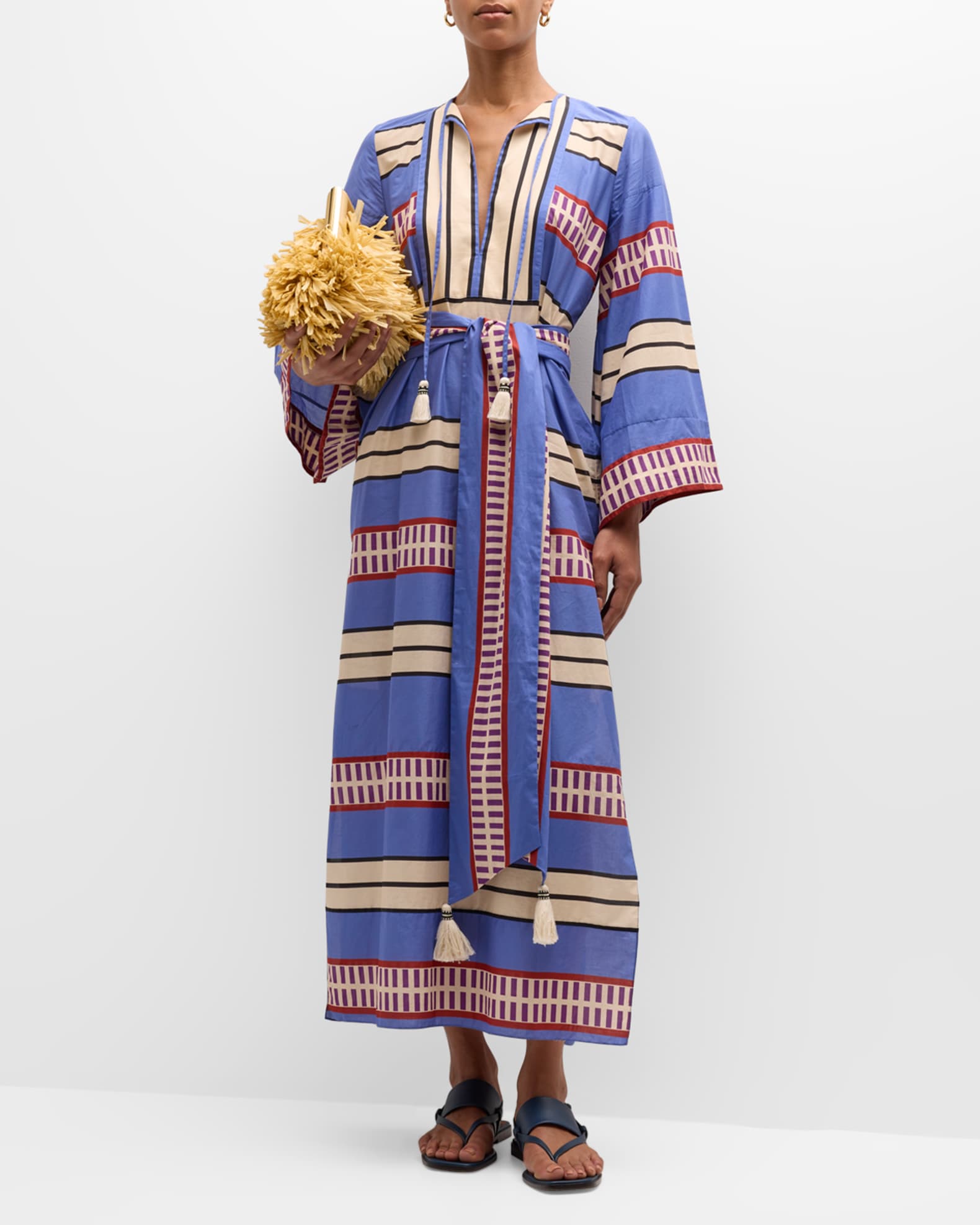 Johanna Ortiz Tropical Palm Tunic Dress