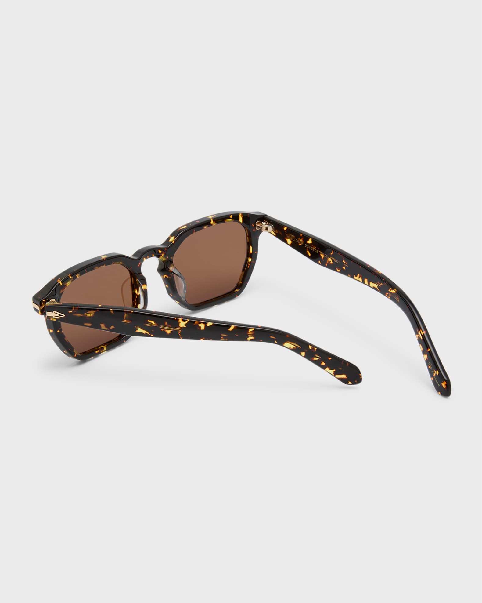 Keyhole Acetate Square Sunglasses  1