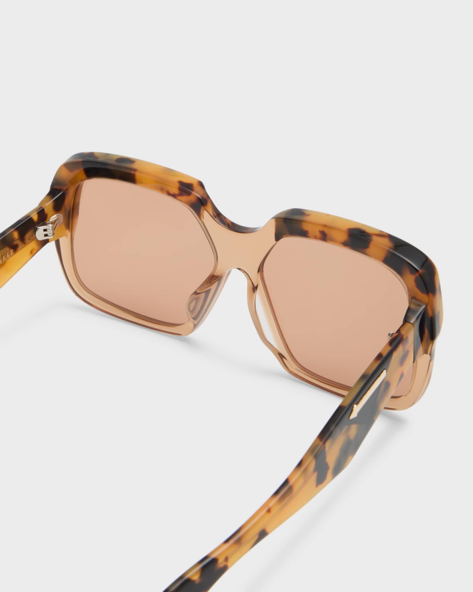 Karen　ベージュ Karen Walker Beveled Two-Tone Acetate Square Sunglasses | Neiman