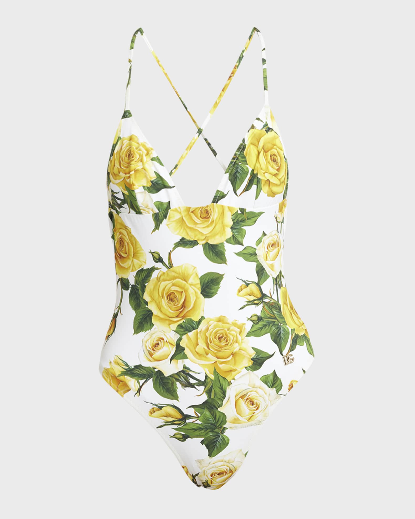 Dolce&Gabbana Rose-Print One-Piece Swimsuit
