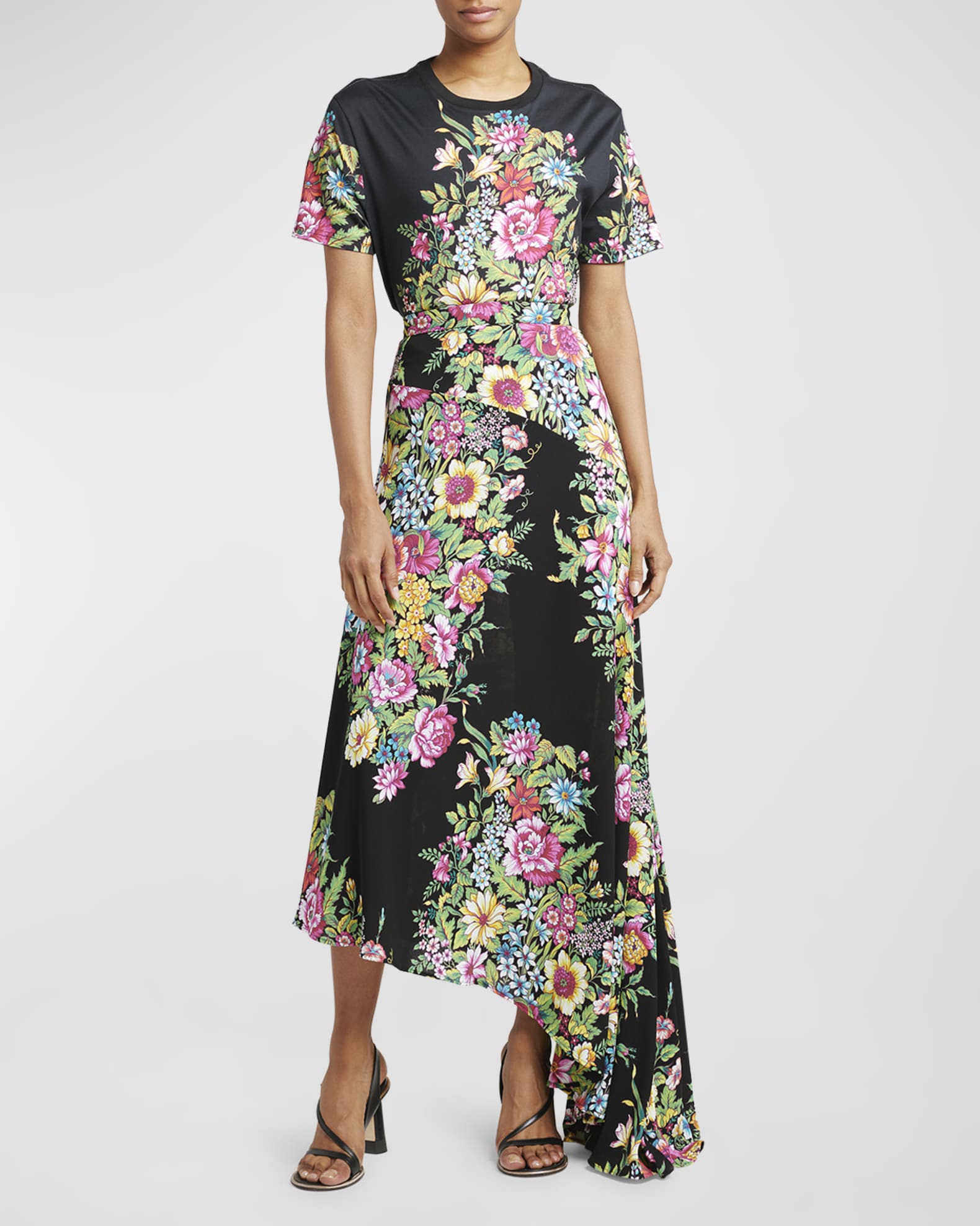 THE ATTICO - Cotton Flower Print T-shirt
