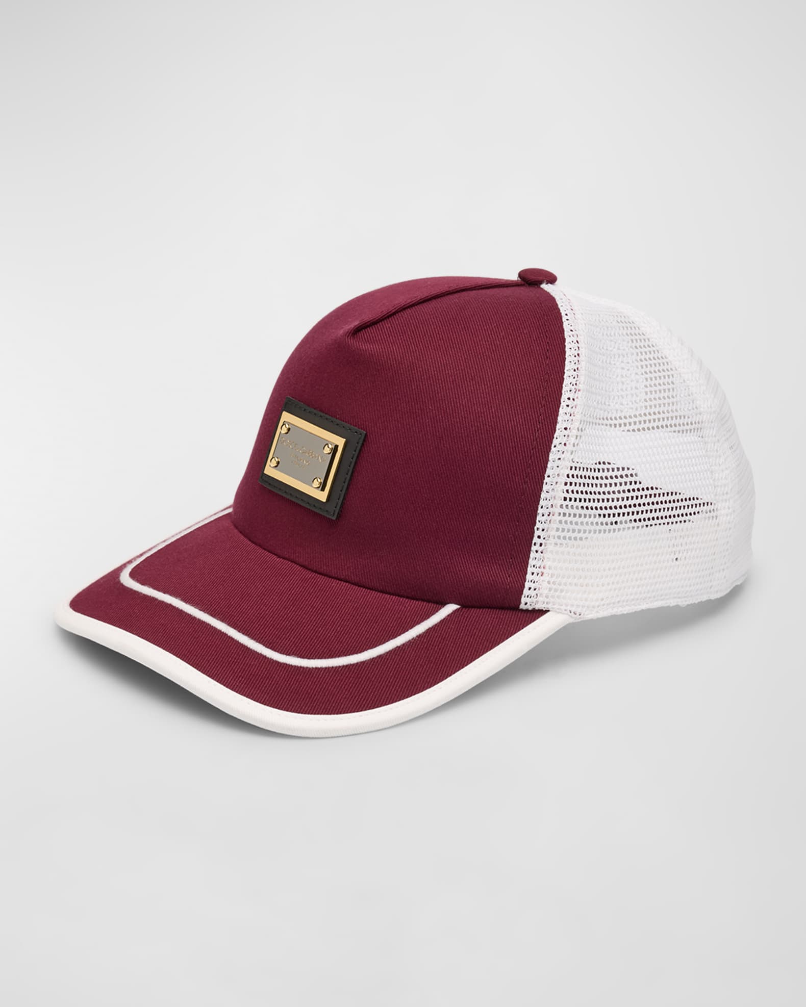 Dolce&Gabbana Men's Logo Plaque Trucker Hat