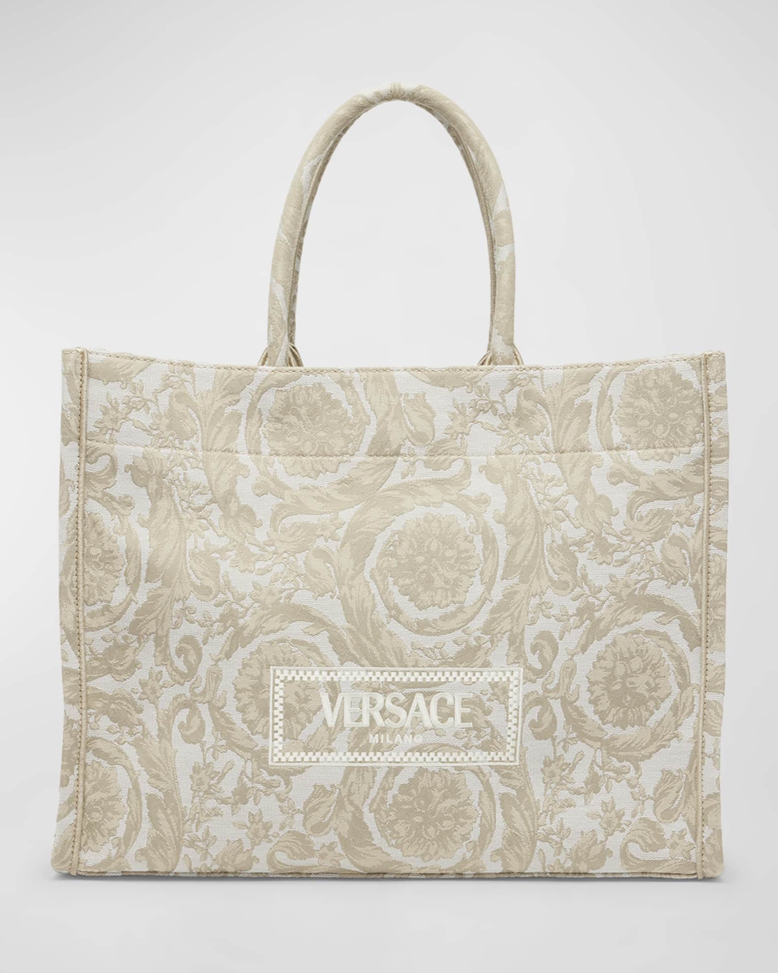 Versace Woven Tote Bag