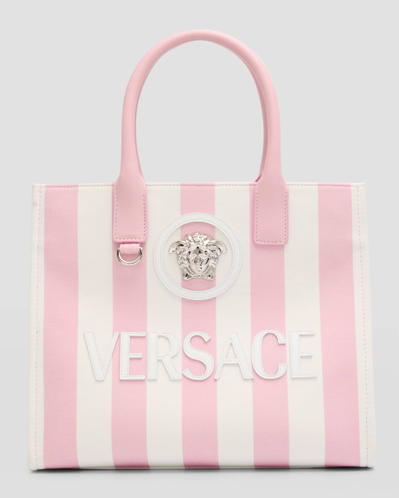 La Medusa cotton canvas tote bag in black - Versace