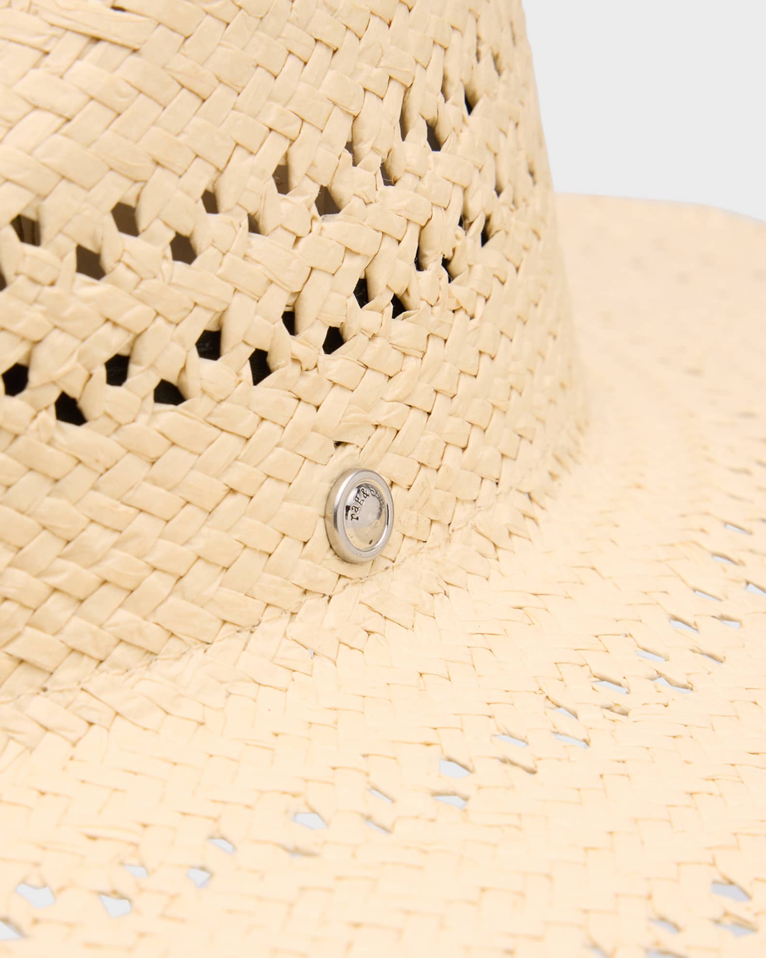 Elle Frayed Straw Fedora  1