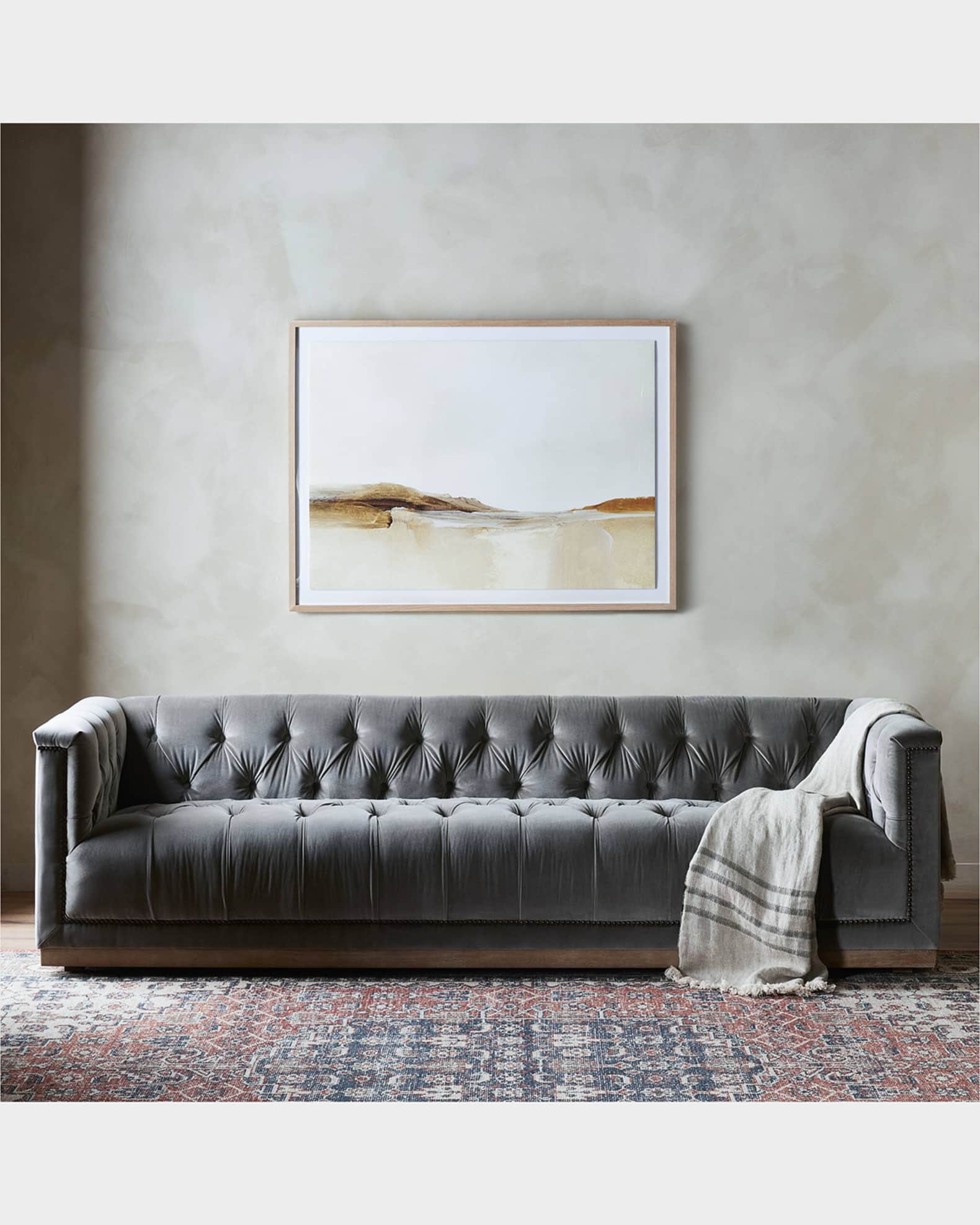 Four Hands Maxx Velvet Sofa, 95" | Neiman Marcus