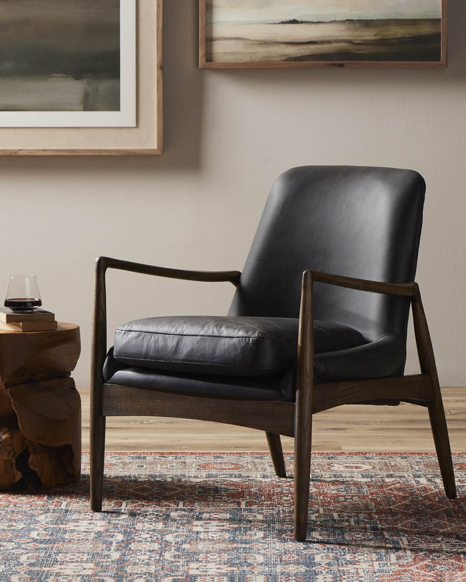 Four Hands Braden Leather Chair | Neiman Marcus