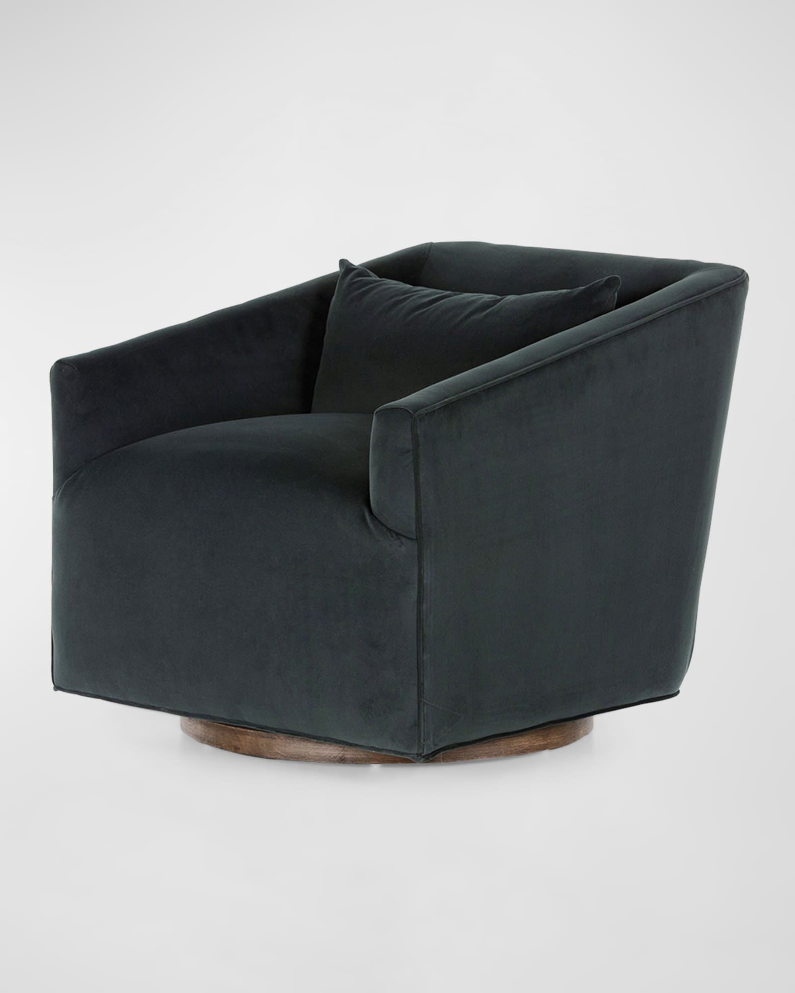 York Velvet Swivel Chair 0
