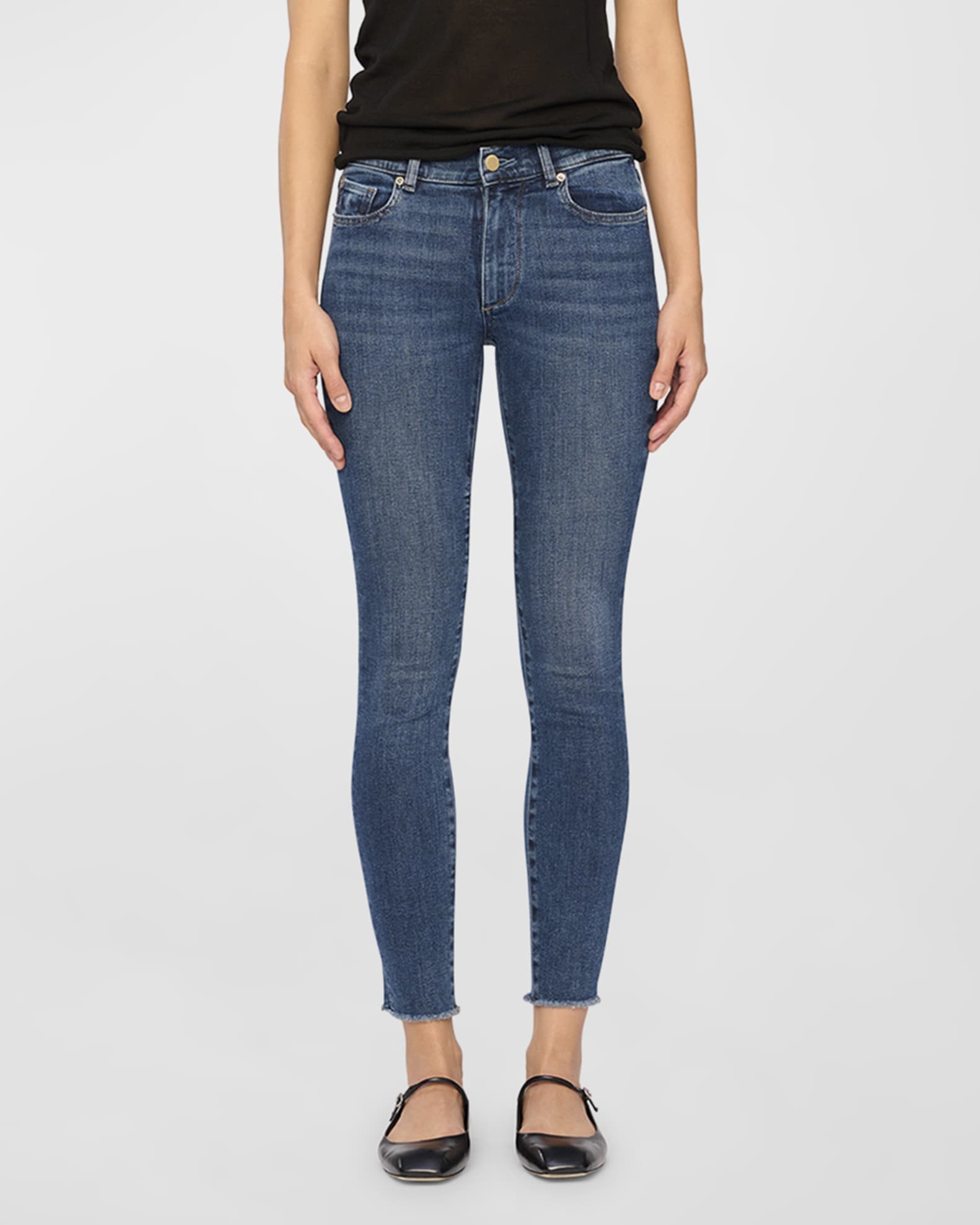DL1961 Florence Skinny Mid-Rise Instasculpt Ankle Jeans