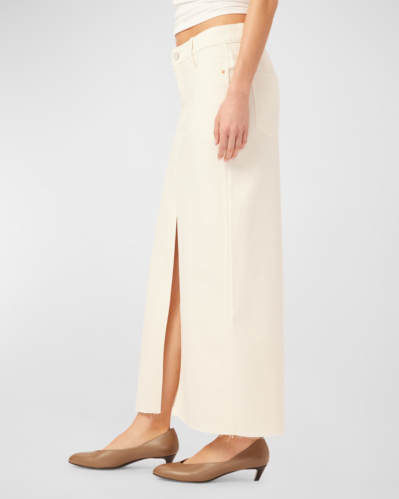 DL1961 Asra Denim Maxi Skirt | Neiman Marcus