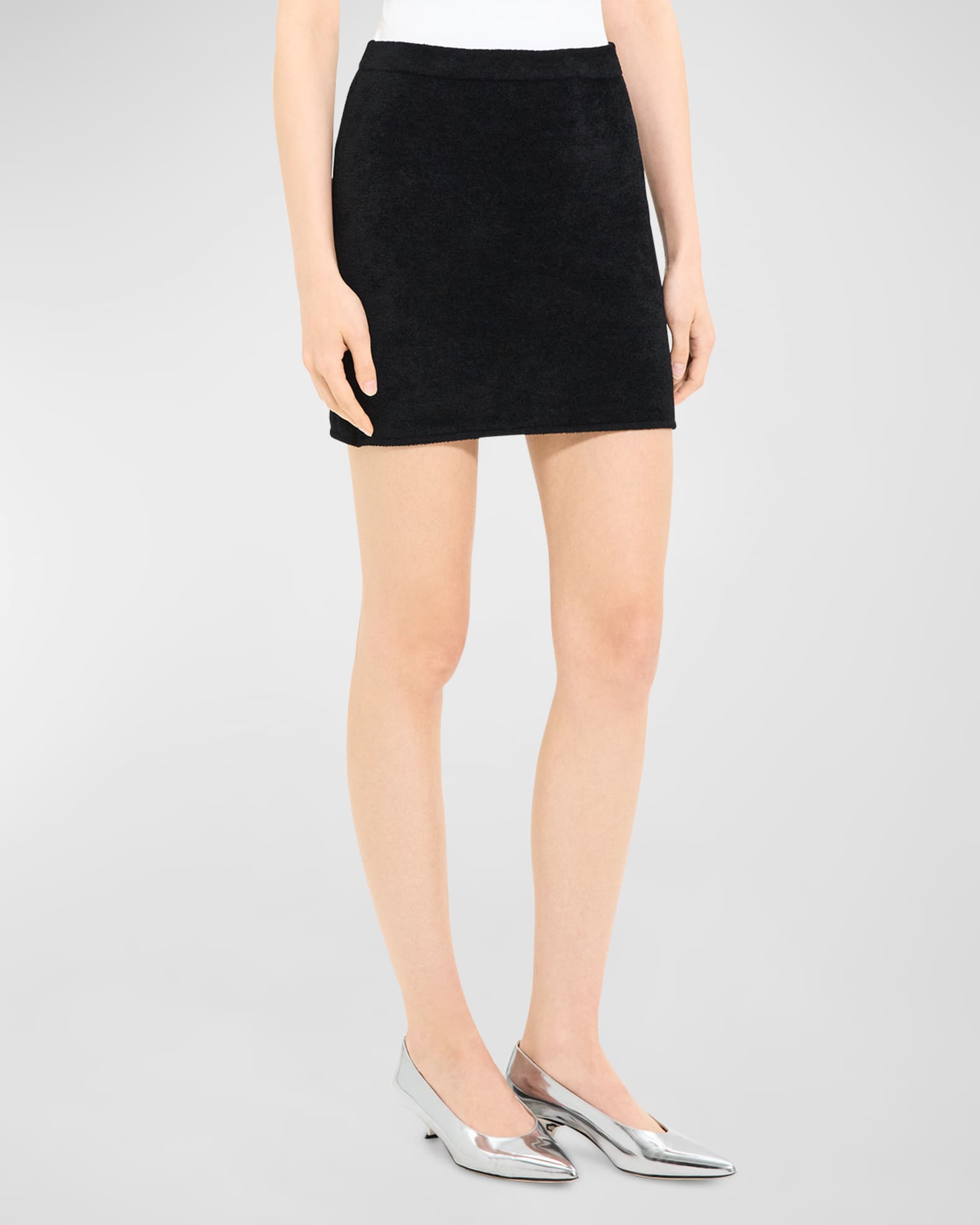 Theory suede top mini skirt