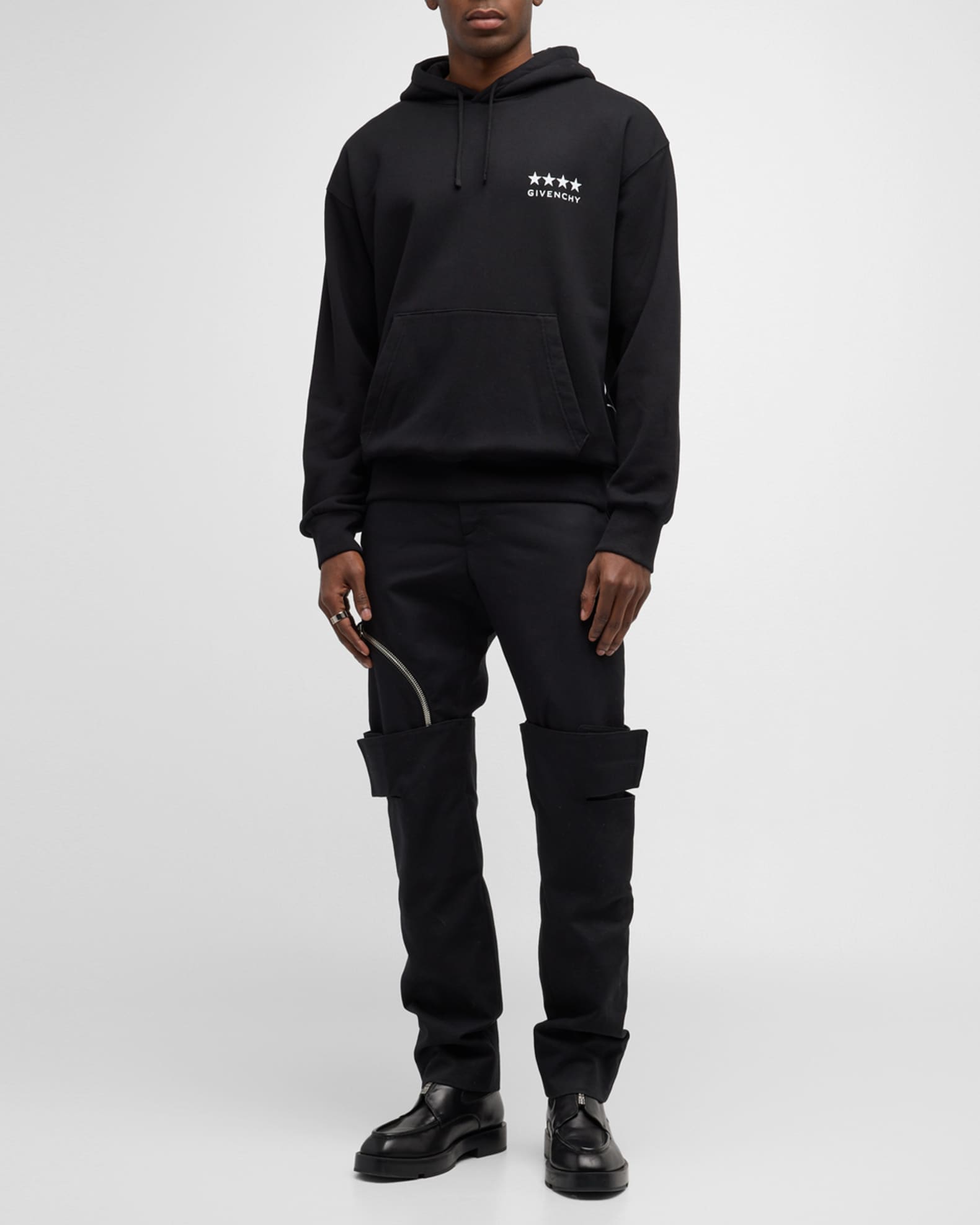 Givenchy Men's 4G Stencil Boxy-Fit Hoodie | Neiman Marcus