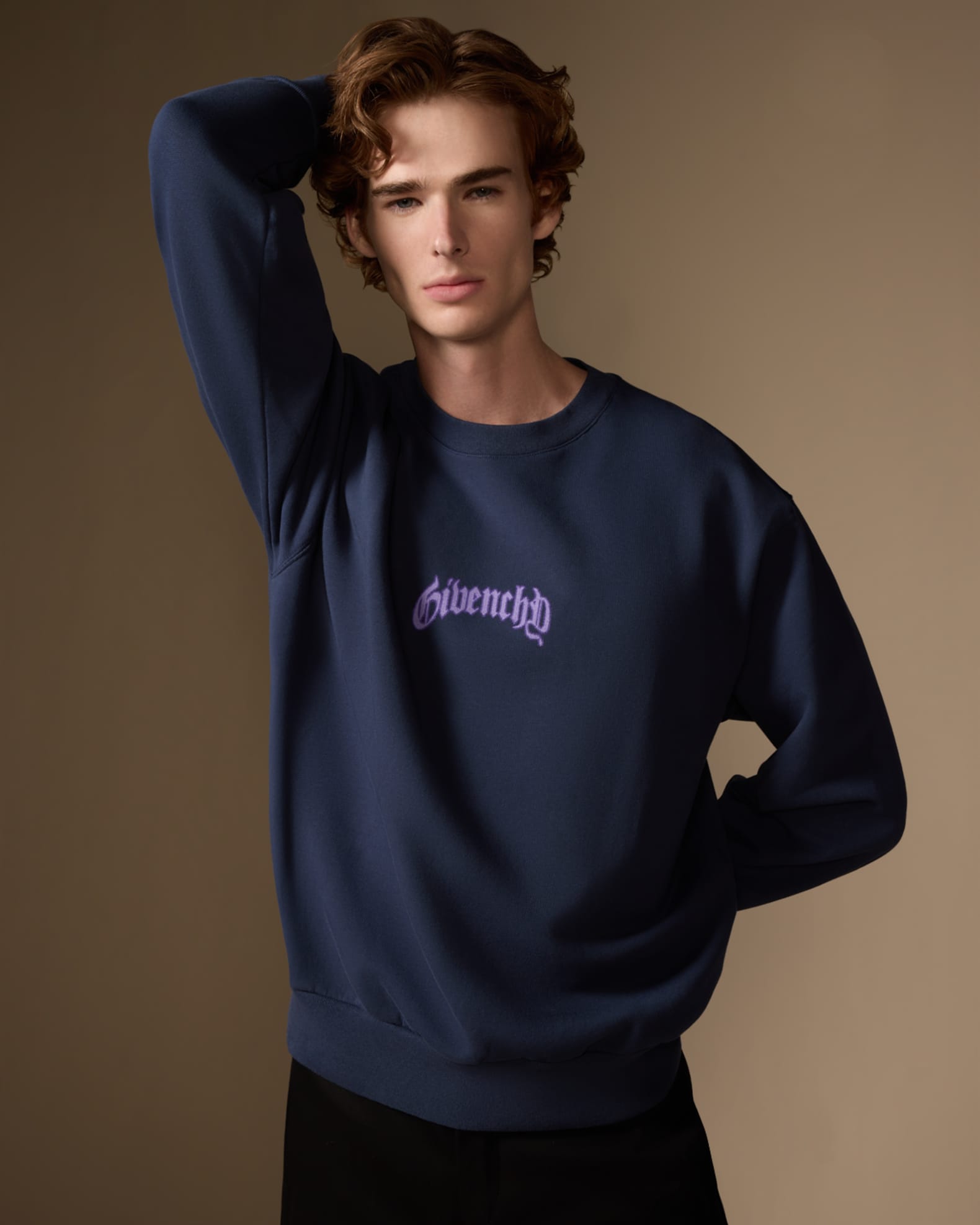 Givenchy Men s Boxy Lightning Bolt Logo Sweatshirt Neiman Marcus