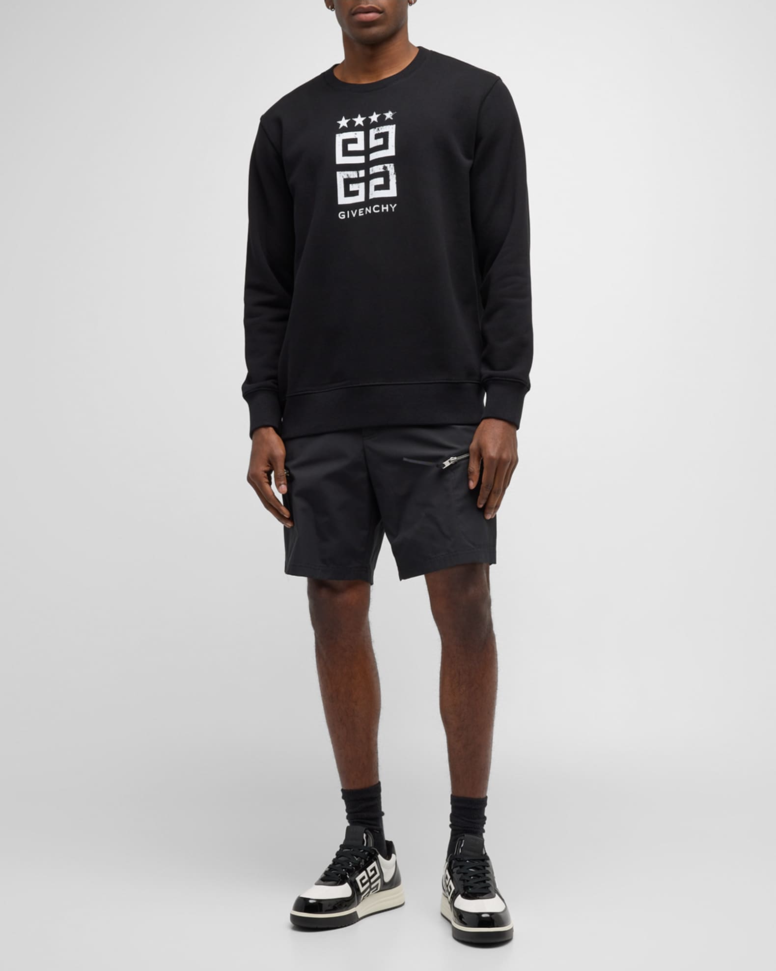 Givenchy Men's 4G Slim-Fit Sweatshirt | Neiman Marcus