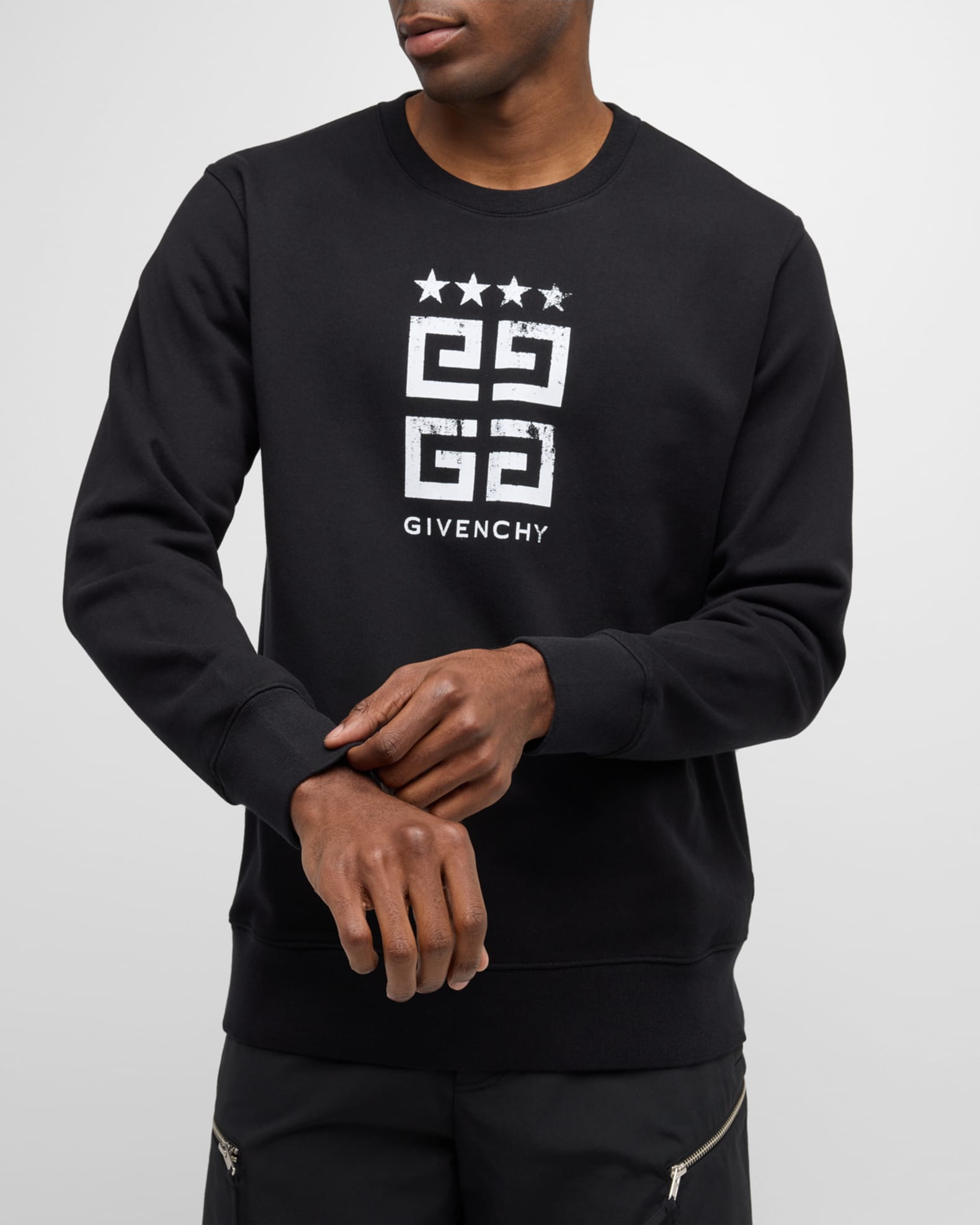 Givenchy 4g embroidered top slim sweatshirt